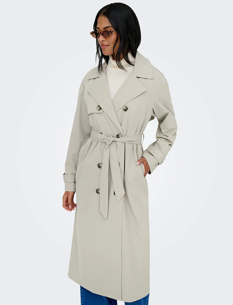 ONLY - ONLDISA LIFE LONG TRENCHCOAT CC OTW - trenchcoats - island fossil - 5
