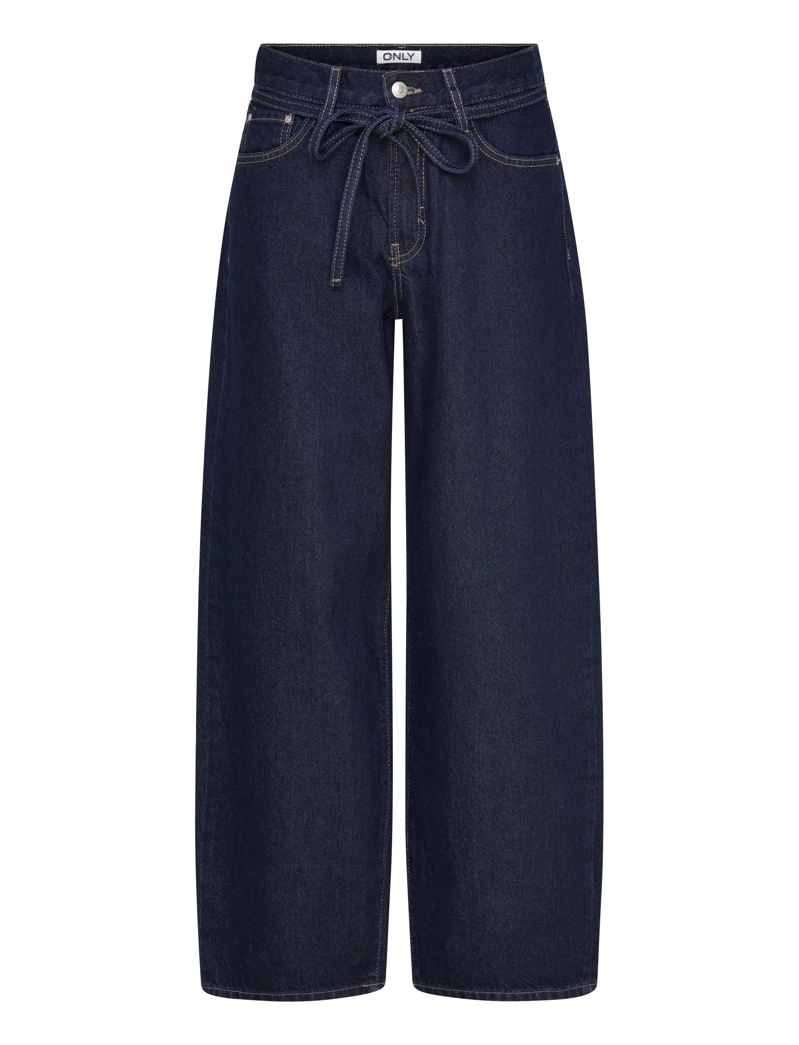 ONLY ONLGIANNA MW STRAIGHT DNM DOT630 NOOS - Starpsezonas stils - DARK BLUE DENIM / navy