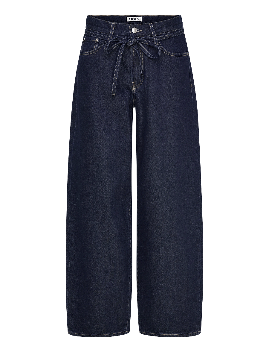 ONLY - ONLGIANNA MW STRAIGHT DNM DOT630 NOOS - barrel jeans - dark blue denim - 0
