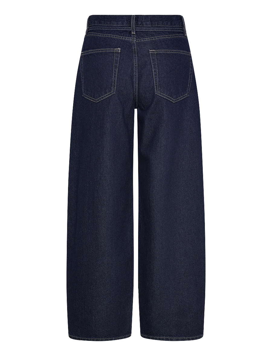 ONLY - ONLGIANNA MW STRAIGHT DNM DOT630 NOOS - barrel jeans - dark blue denim - 1