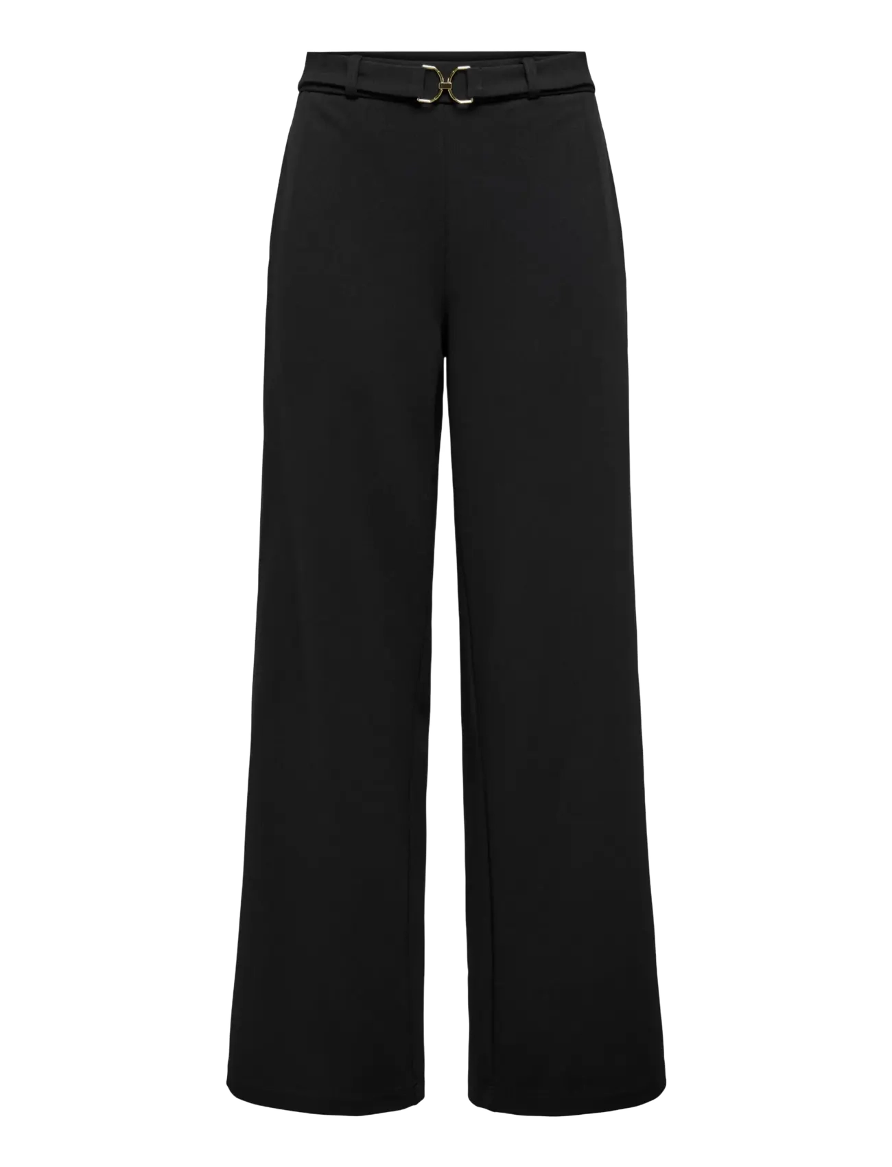 ONLY ONLGALA LIFE HW BELT WIDE PANT PNT - Byxor - BLACK / black
