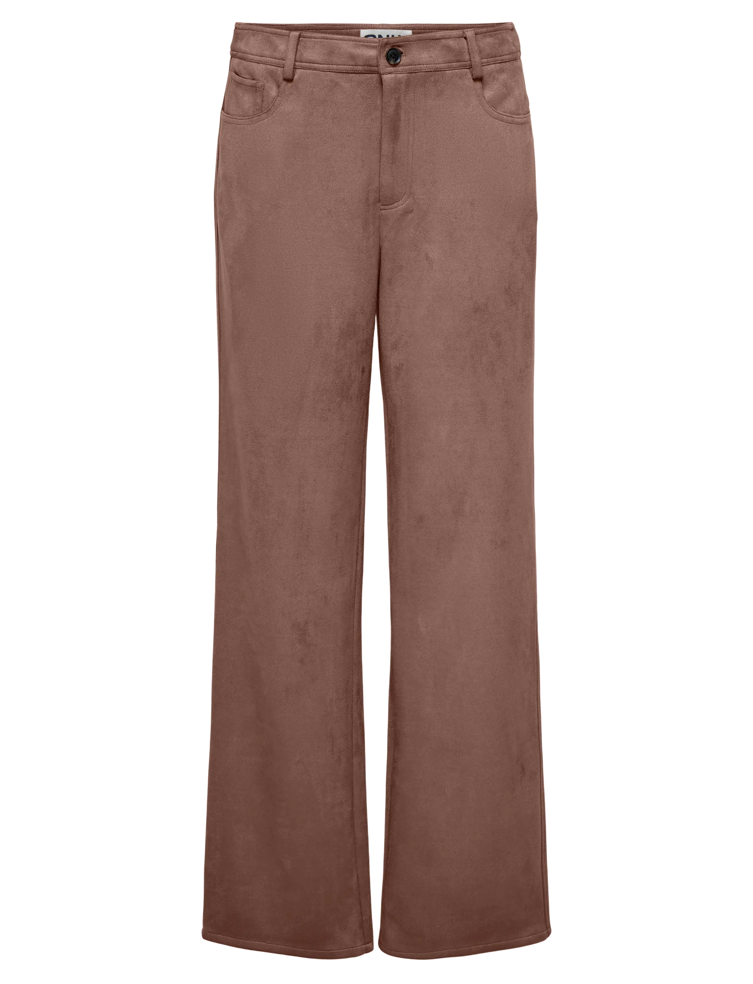 ONLY Onlisi Life Mw Str Faux Wildleder Hose Zlo Braun - XLx32 - Damen