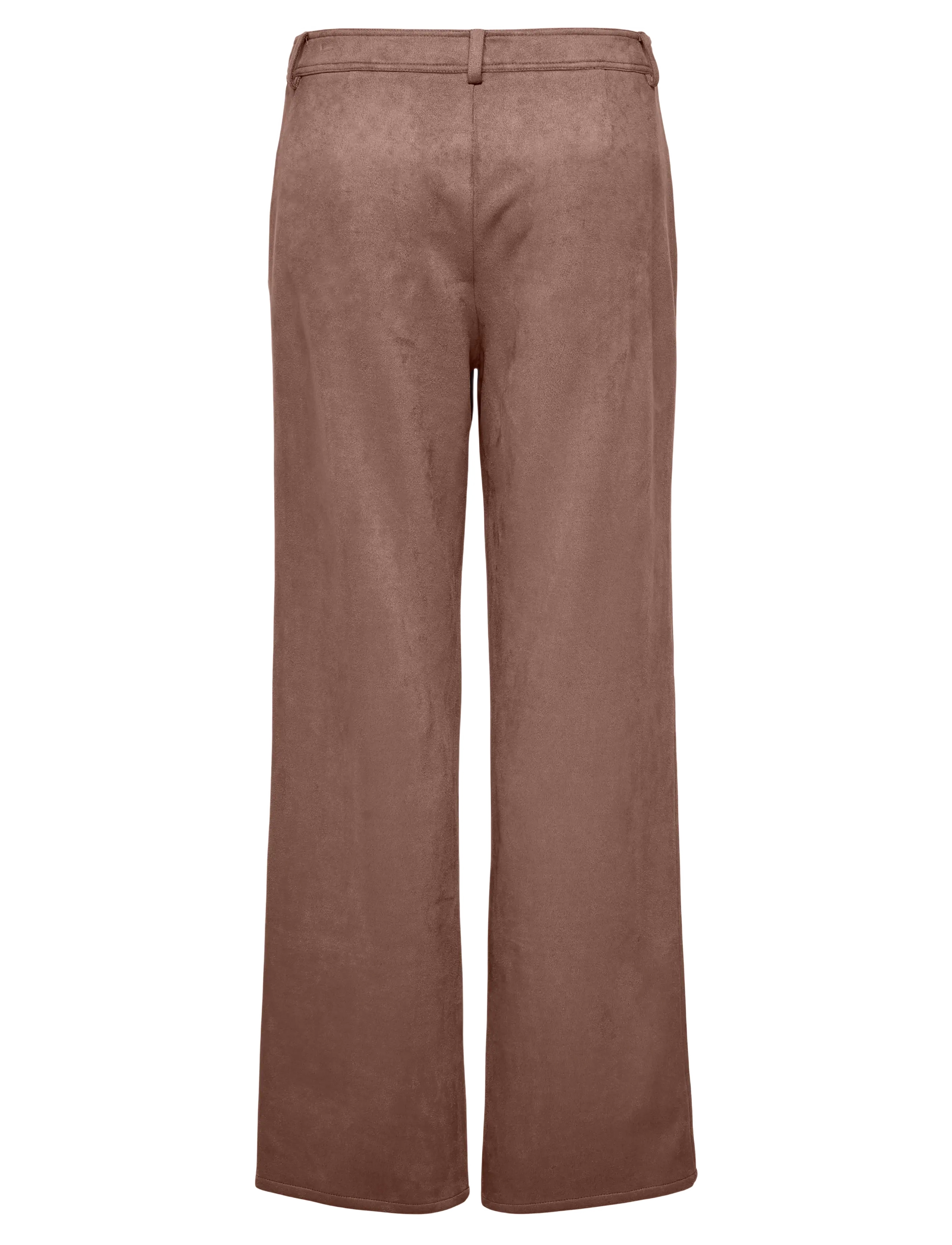 ONLY - ONLISI LIFE MW STR FAUX SUEDE PANT ZLO - pantalons droits - cognac - 1