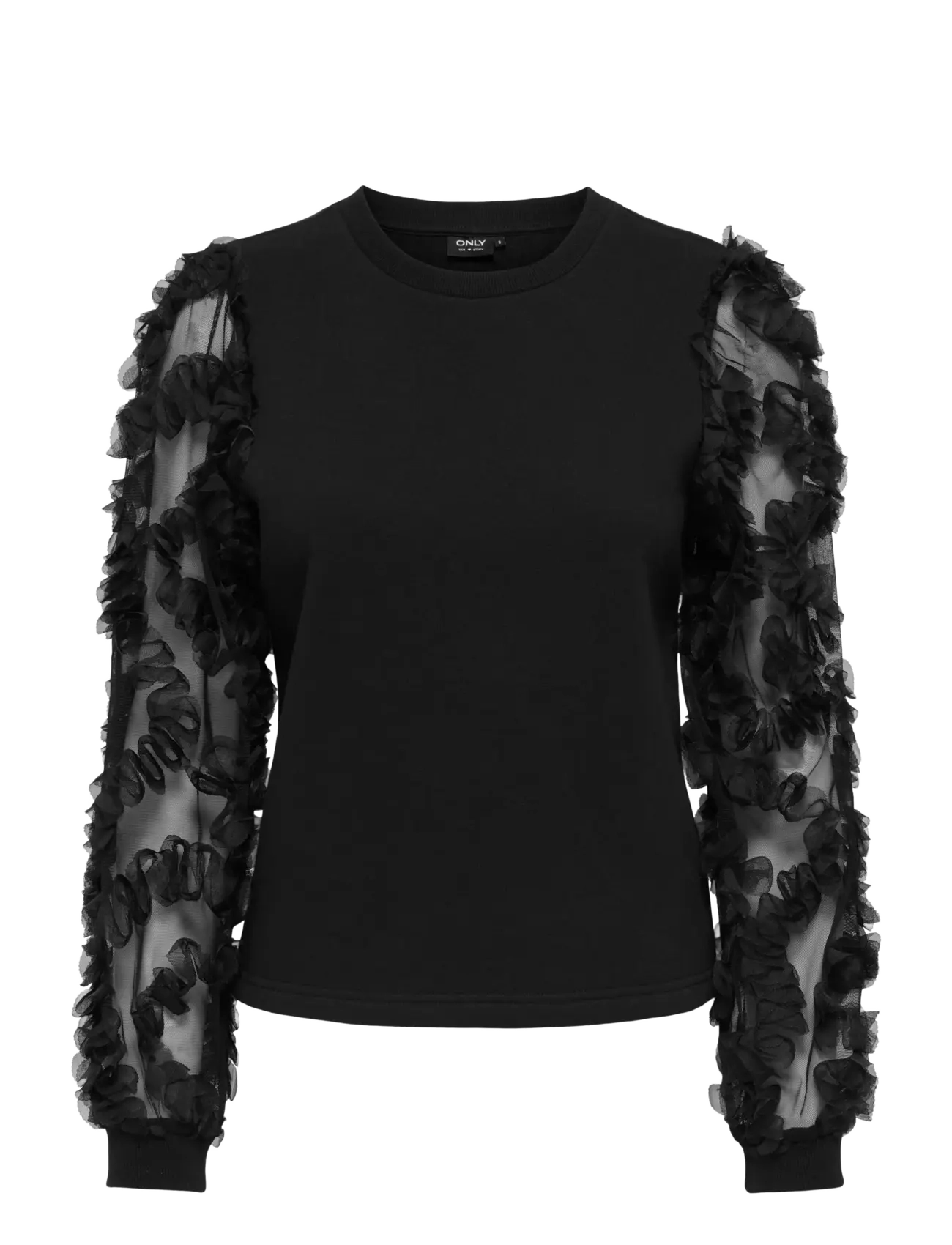 ONLY - ONLLAVIN L/S O-NECK MIX SWT - black - 1