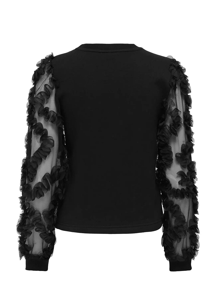 ONLY - ONLLAVIN L/S O-NECK MIX SWT - black - 2