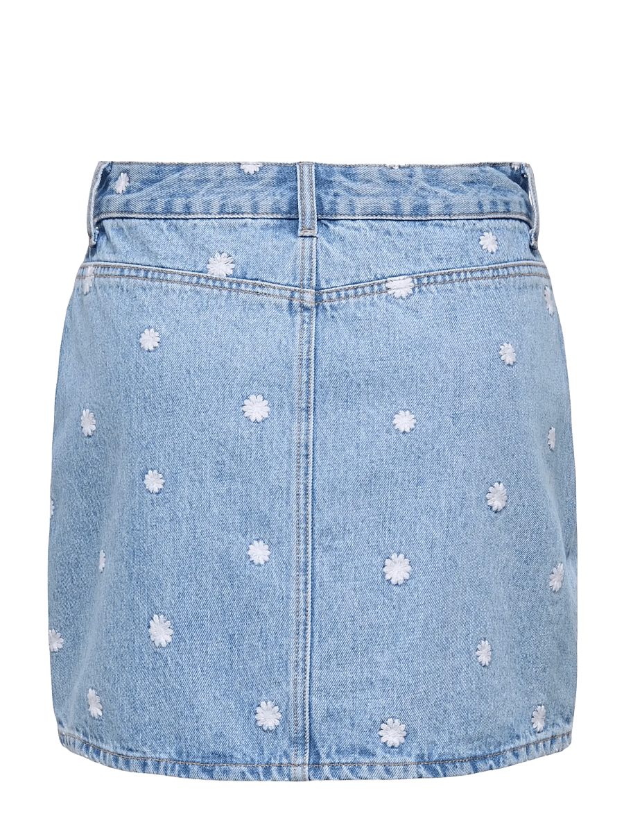 ONLY - ONLSTELLA DAISY SHORT SKIRT DNM NOOS - denim skirts - light blue denim - 2