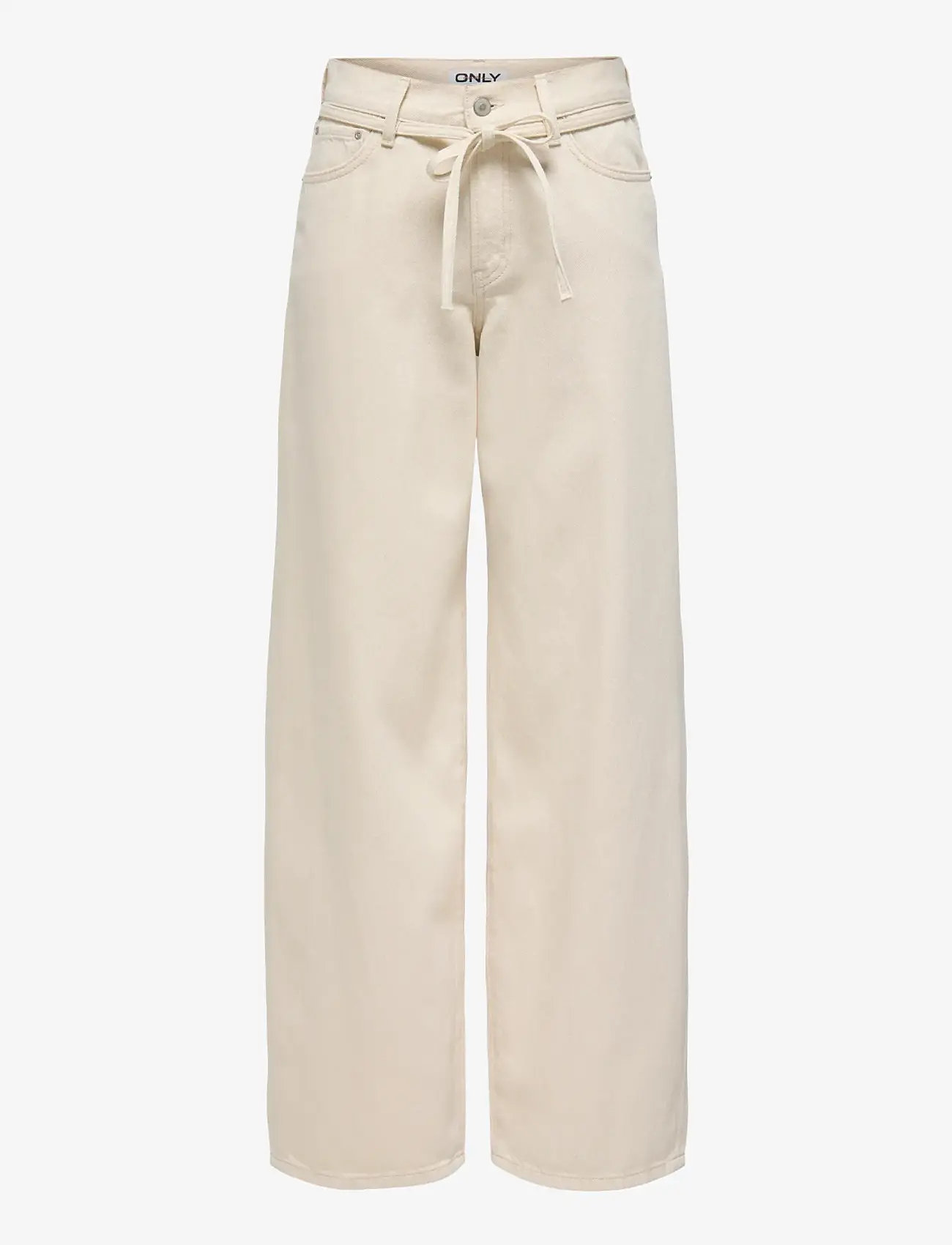 ONLY - ONLGIANNA MW STRAIGHT DOT211 DNM NOOS - wide leg jeans - ecru - 0