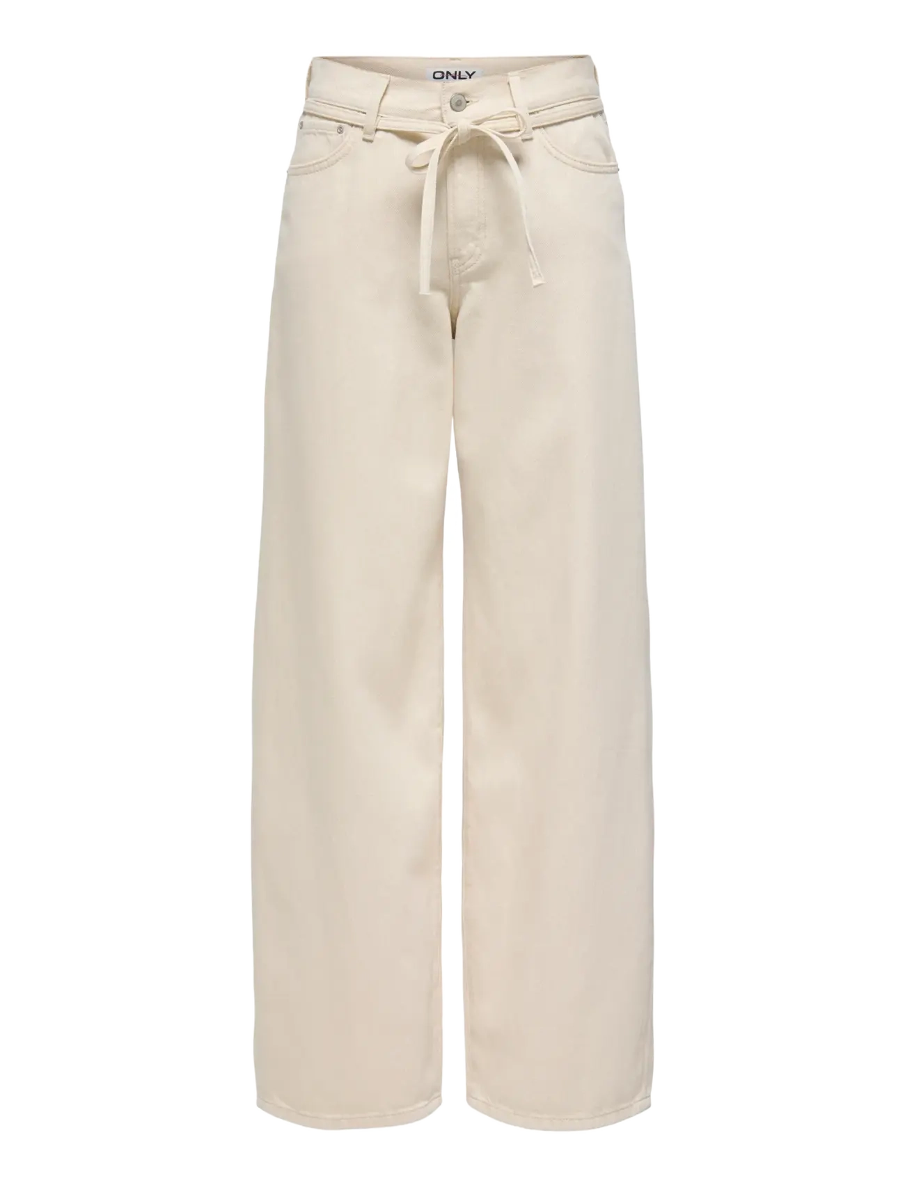 ONLY ONLGIANNA MW STRAIGHT DOT211 DNM NOOS - ONLY - ECRU / cream