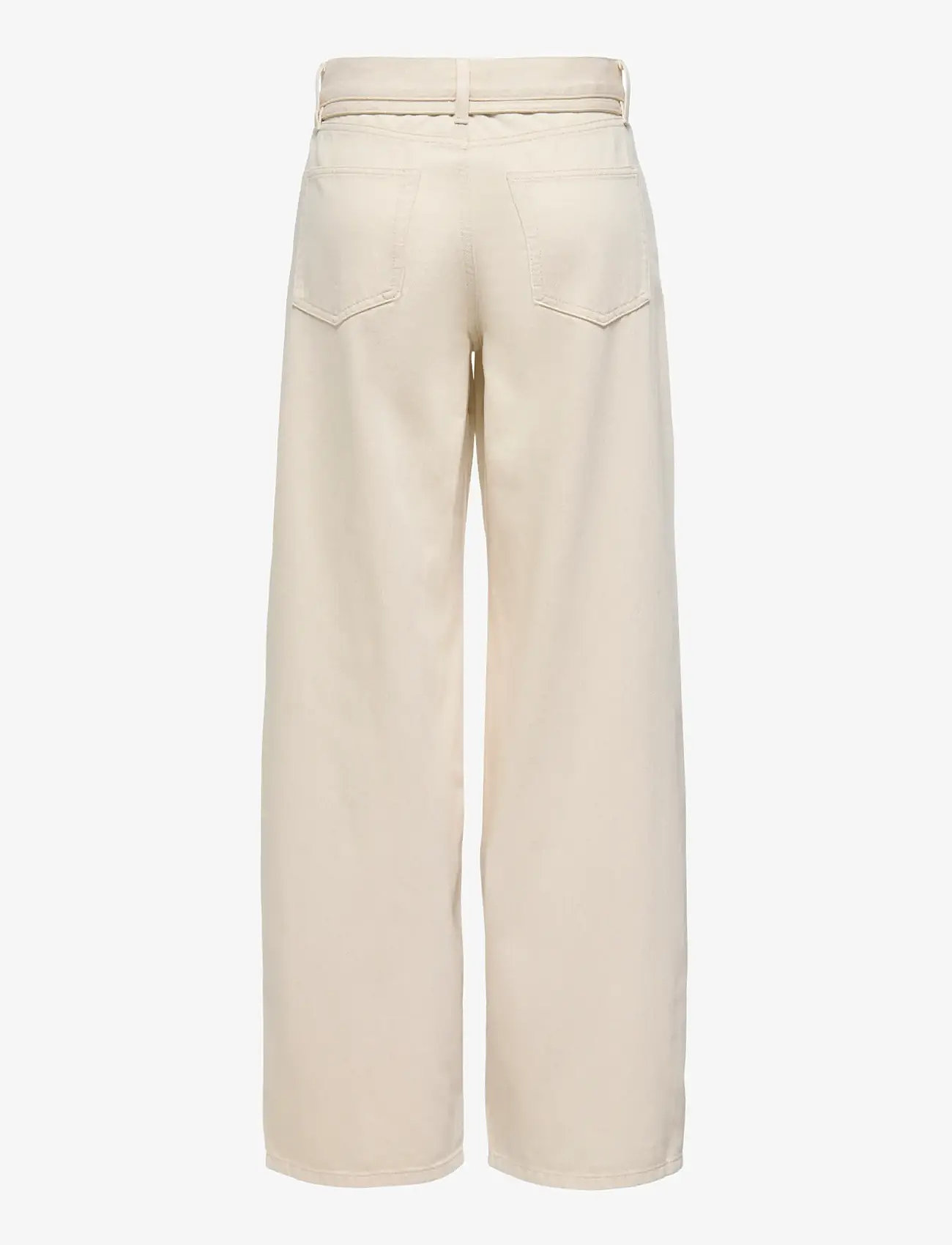 ONLY - ONLGIANNA MW STRAIGHT DOT211 DNM NOOS - wide leg jeans - ecru - 1