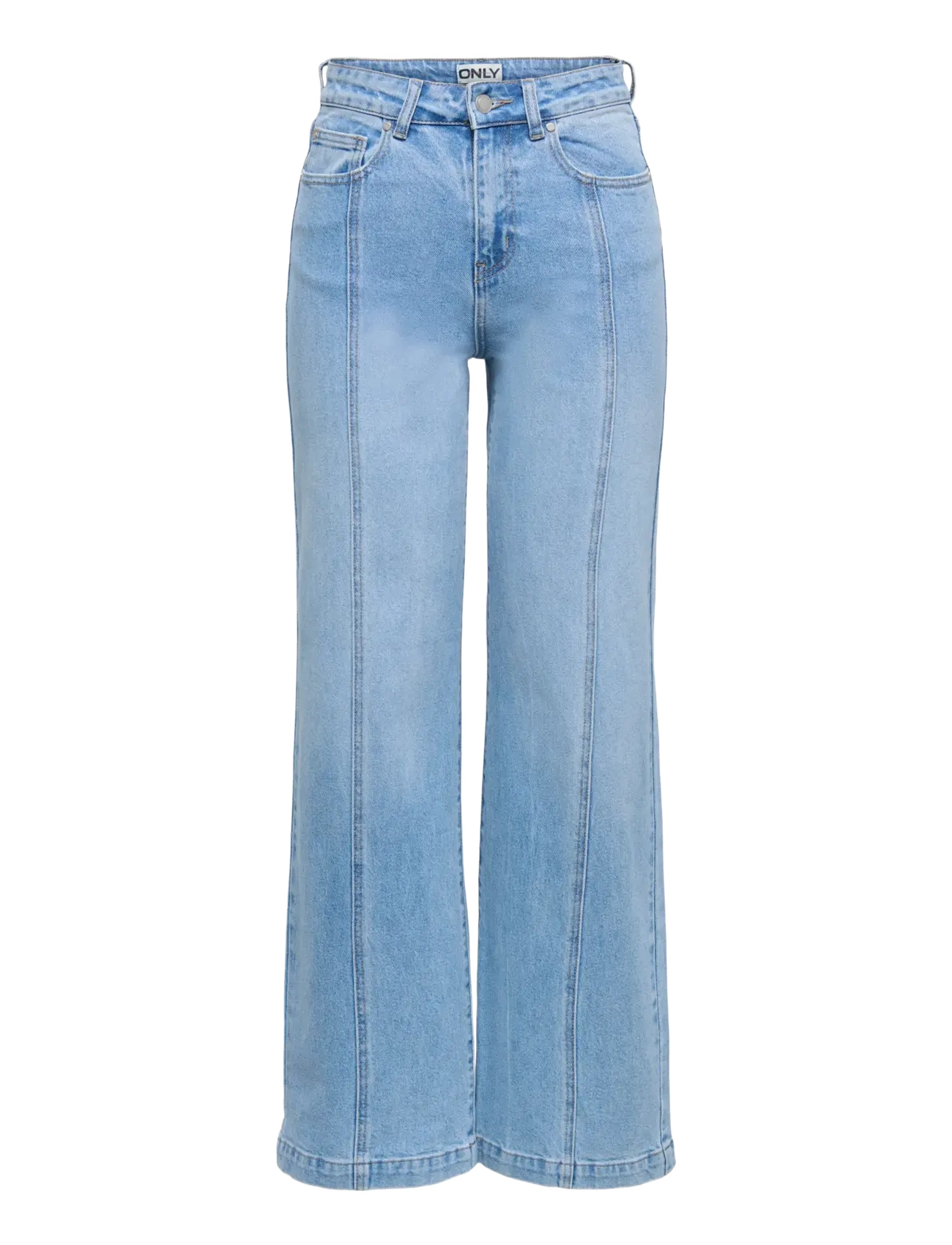 ONLY ONLHOPE HW WIDE PINTUCK DNM MAE2655 - Jeans - LIGHT BLUE DENIM / blue