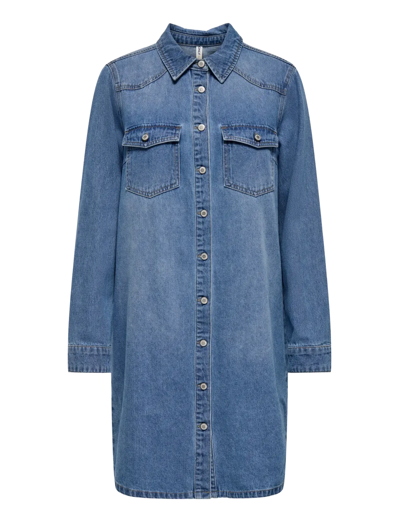 ONLY ONLLISA L/S DNM DRESS GUA - Kleider - MEDIUM BLUE DENIM / blue
