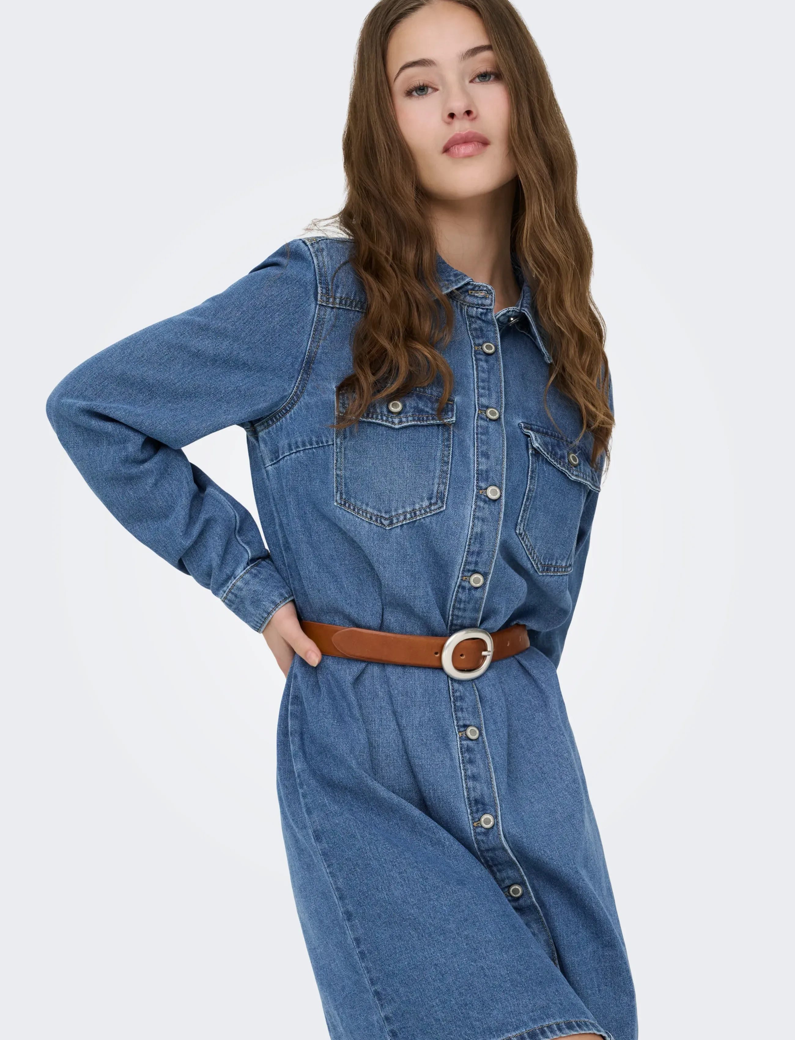 ONLY Onllisa L/S Dnm Dress Gua korta klänningar dam – bild 6