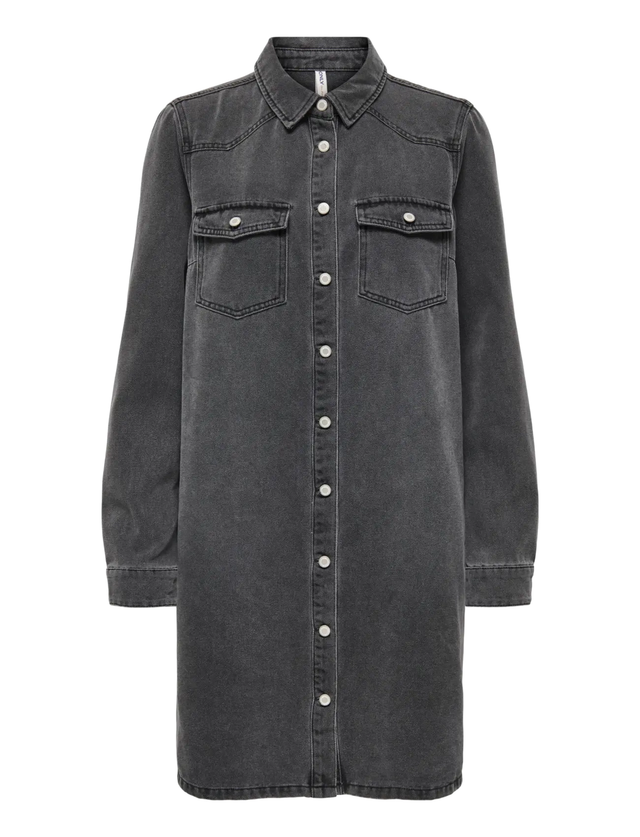 ONLY Onllisa L/S Dnm Kleid Gua Schwarz - XS - Damen