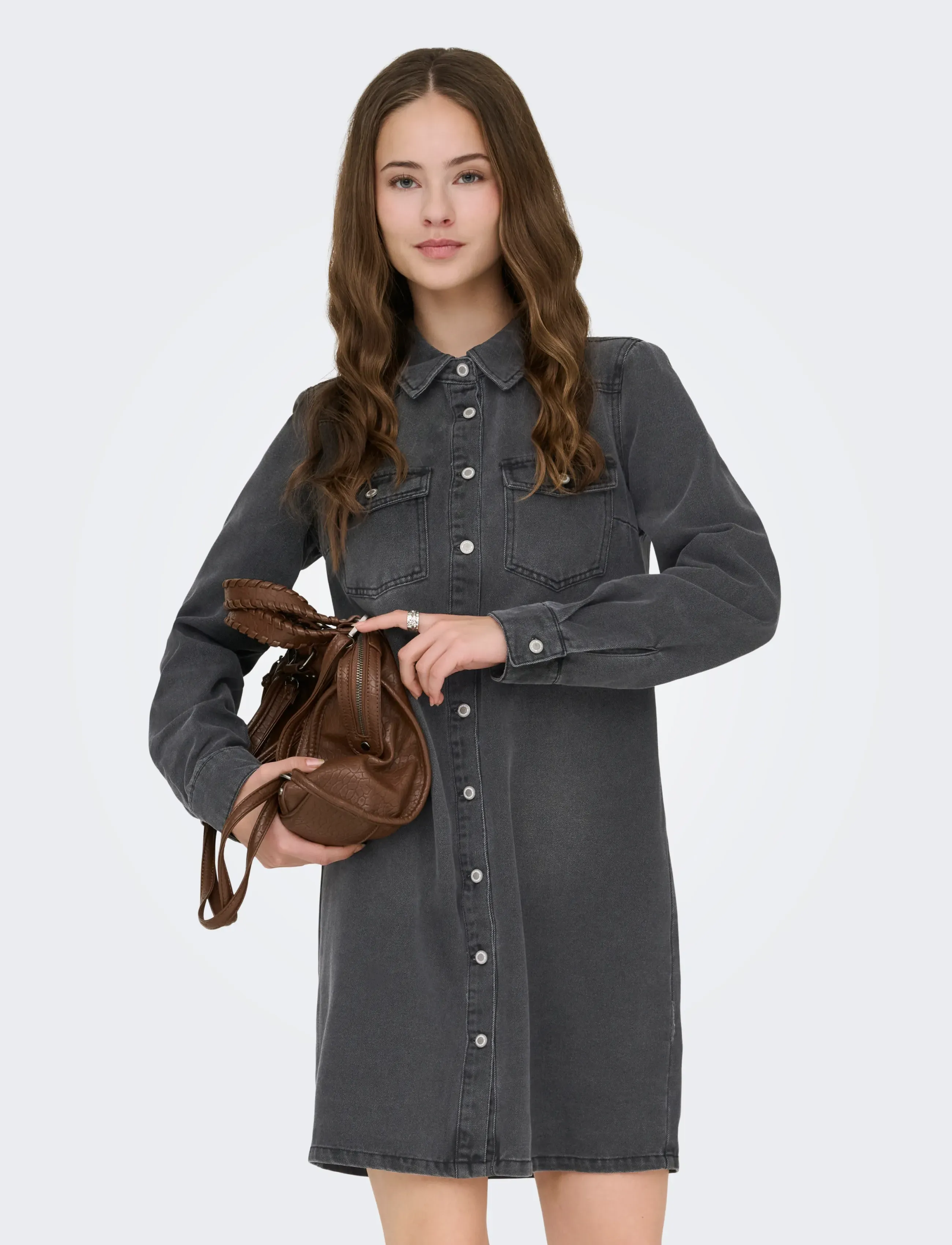 ONLY ONLLISA L/S DNM DRESS GUA - View all - WASHED BLACK / black