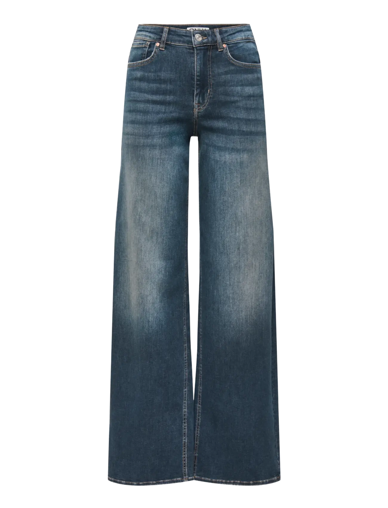 ONLY - ONLMADISON BLUSH HW WIDE DNM DOT529 NOOS - dark blue denim - 1