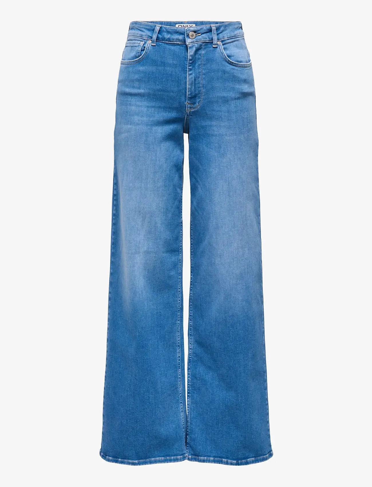 ONLY - ONLMADISON BLUSH HW WIDE DNM REA262 NOOS - leveälahkeiset farkut - special bright blue denim - 1