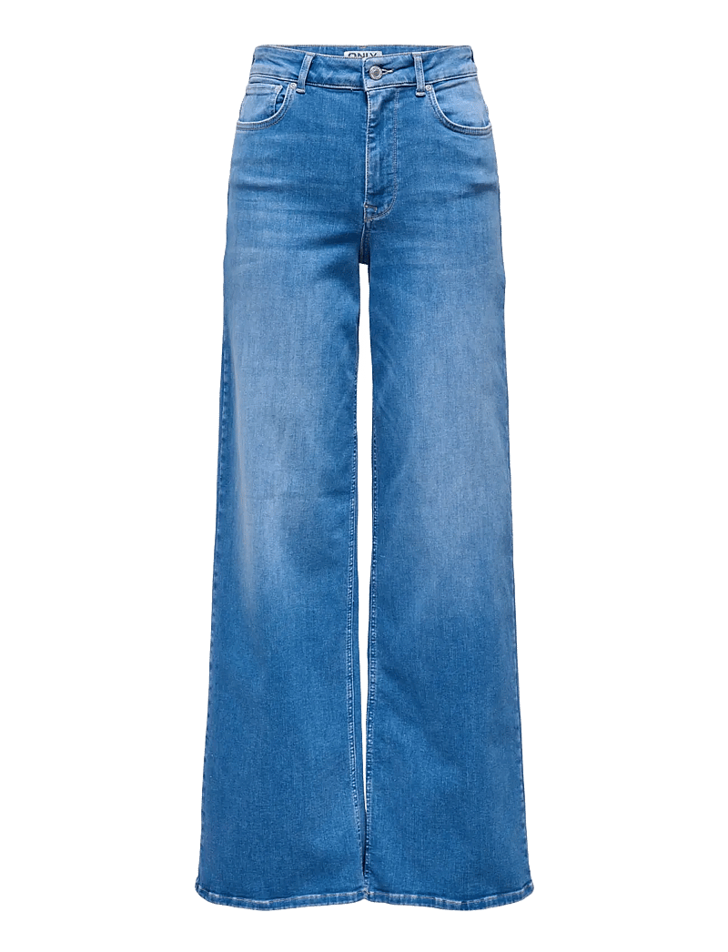 ONLY - ONLMADISON BLUSH HW WIDE DNM REA262 NOOS - leveälahkeiset farkut - special bright blue denim - 1