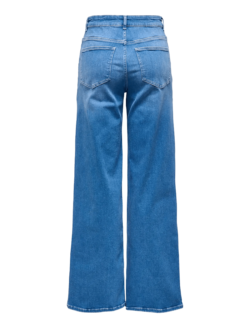ONLY - ONLMADISON BLUSH HW WIDE DNM REA262 NOOS - leveälahkeiset farkut - special bright blue denim - 2