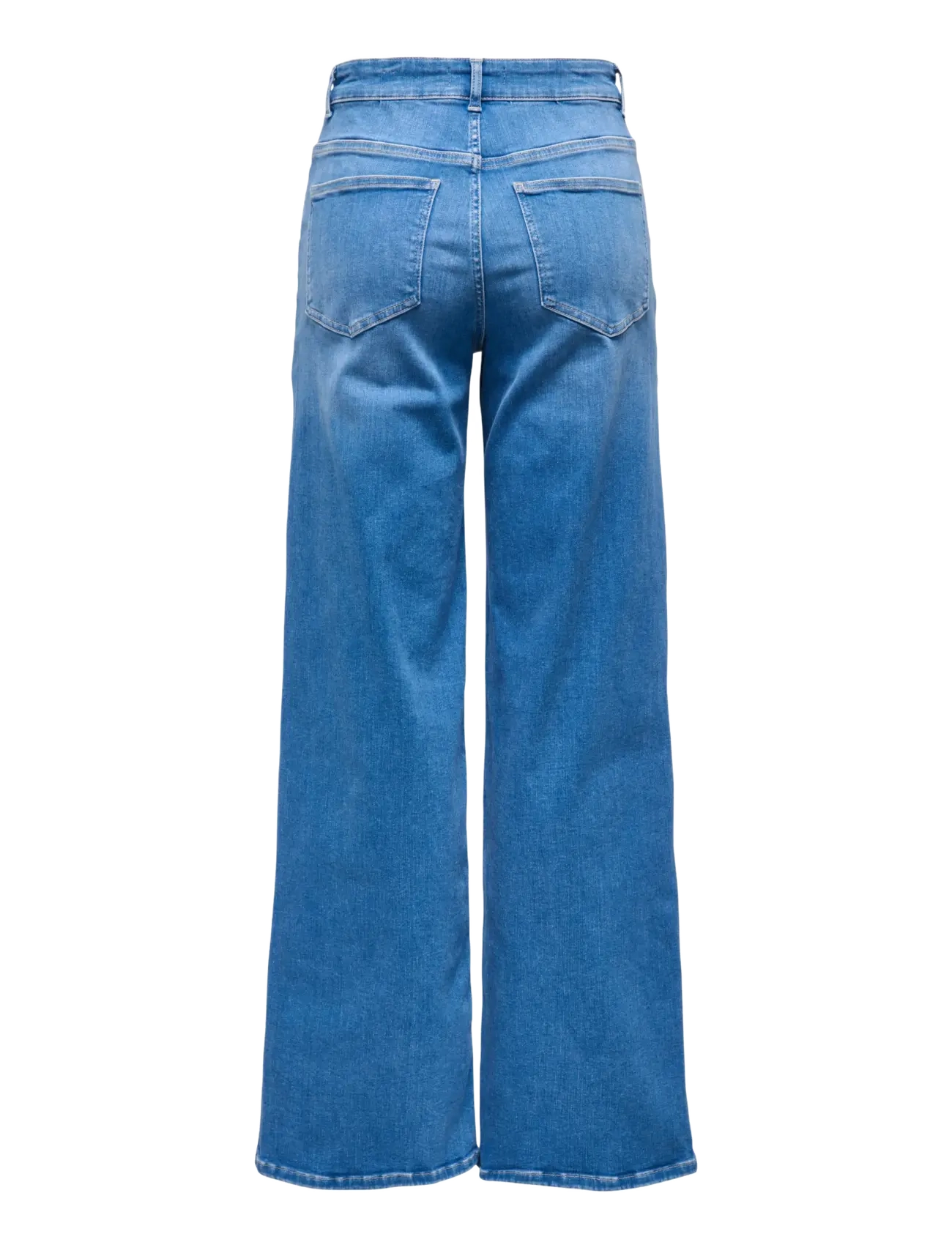 ONLY - ONLMADISON BLUSH HW WIDE DNM REA262 NOOS - hosen mit weitem bein - special bright blue denim - 2