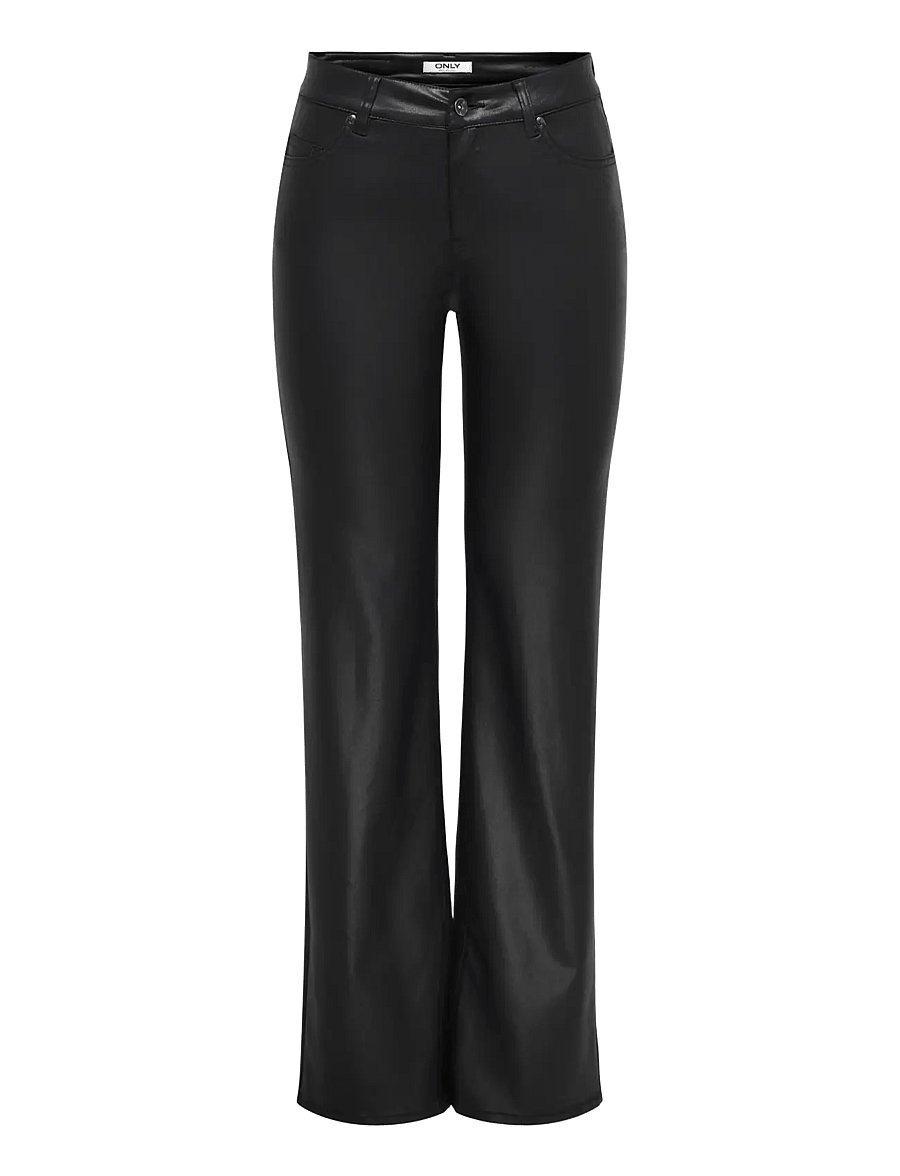 ONLY - ONLBLUSH MD COAT STRAIGHT DNM GUA576 - gerade jeans - black denim - 1