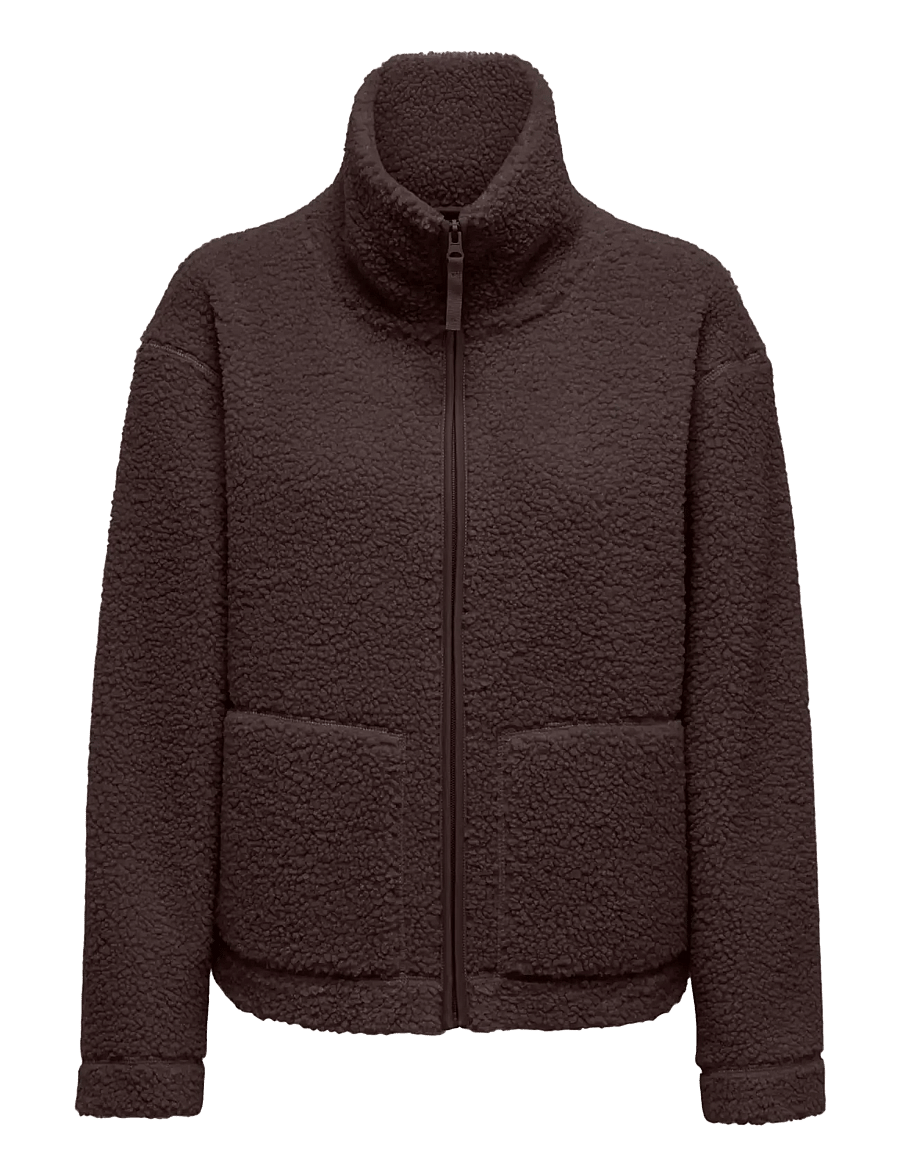 ONLY - ONLMEGAN TEDDY JACKET OTW NOOS - kunstpelz - black coffee - 0