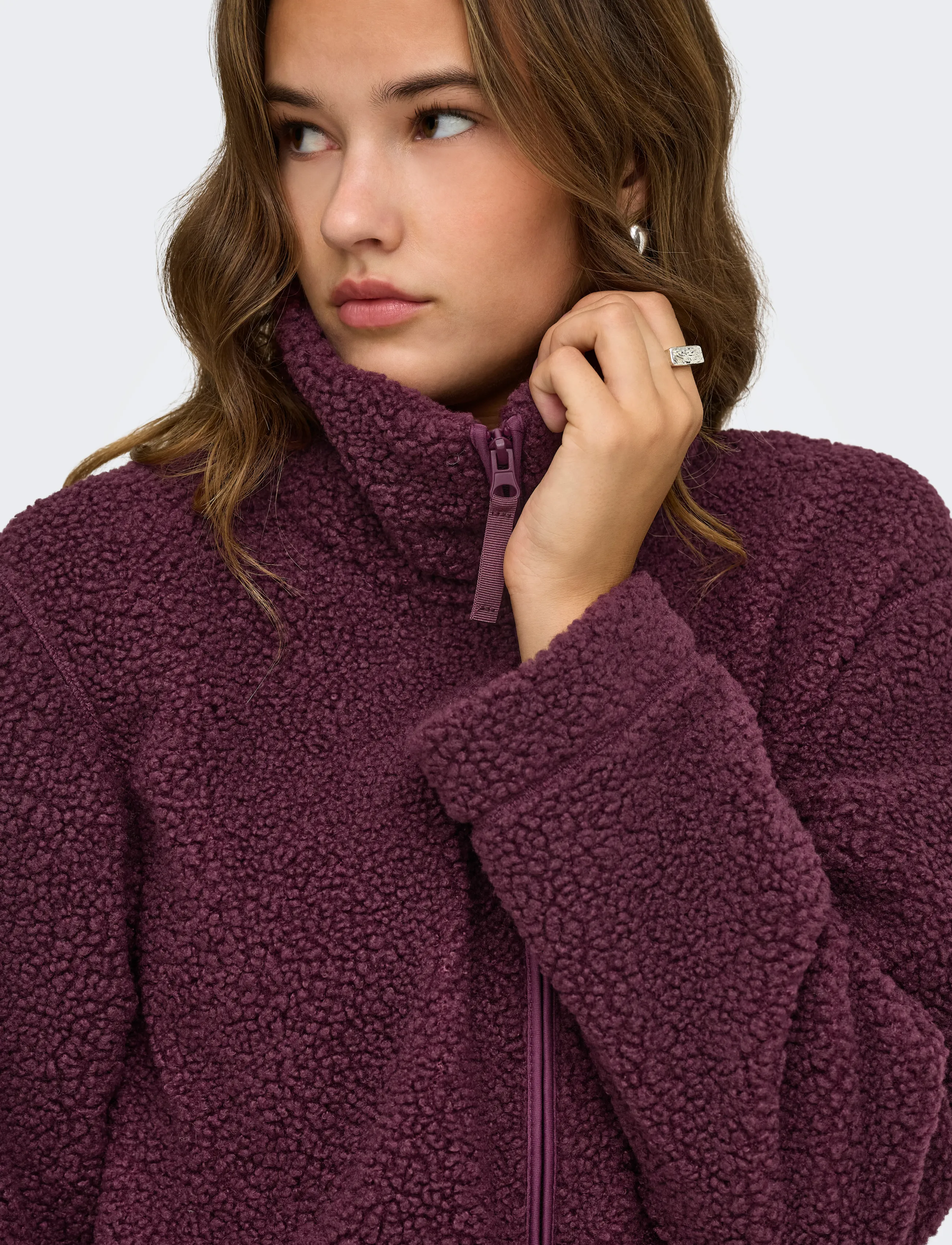 ONLY Onlmegan Teddy Jacket Otw Noos pälsjackor dam – bild 4