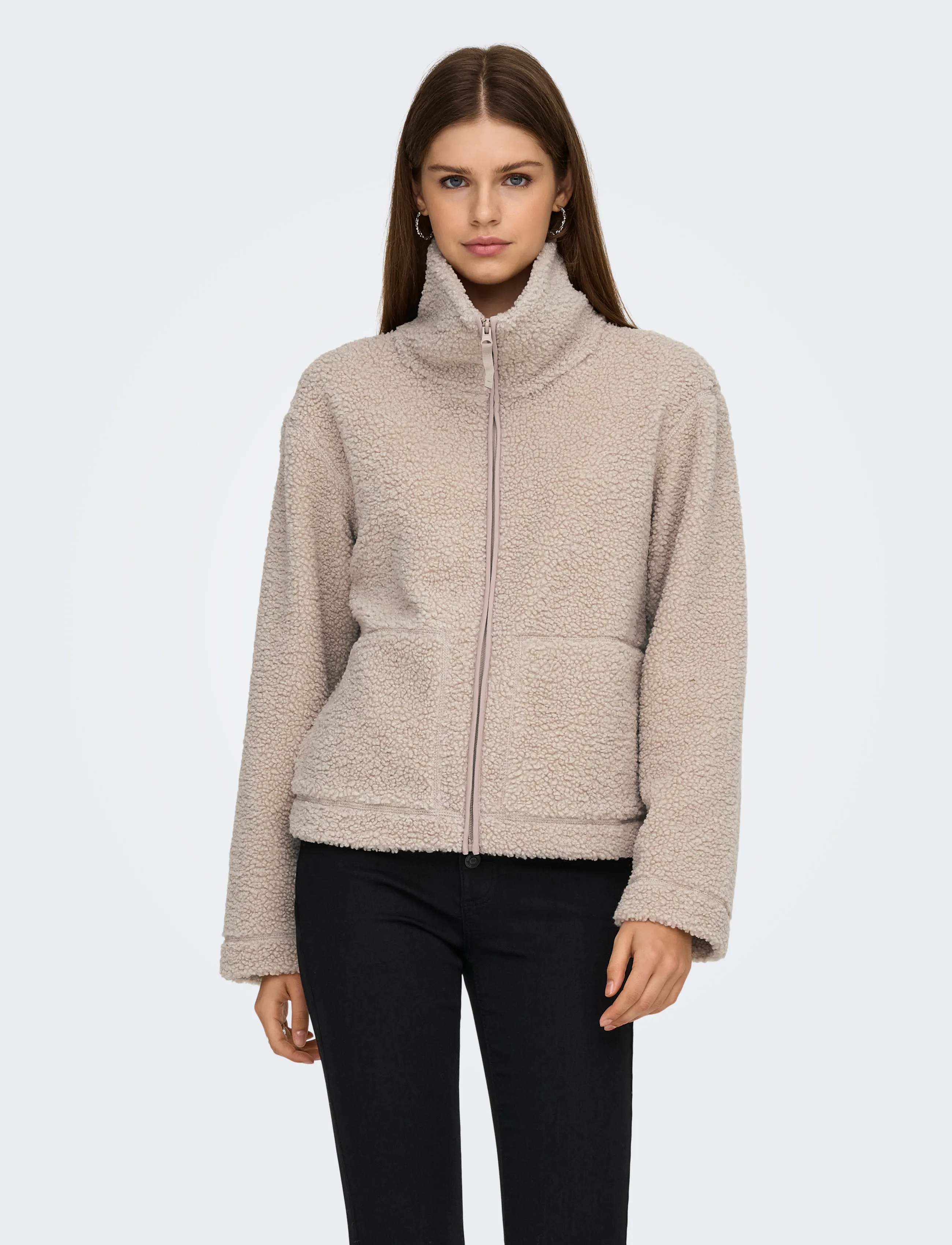 ONLY ONLMEGAN TEDDY JACKET OTW NOOS - Clothing - SATELLITE / beige