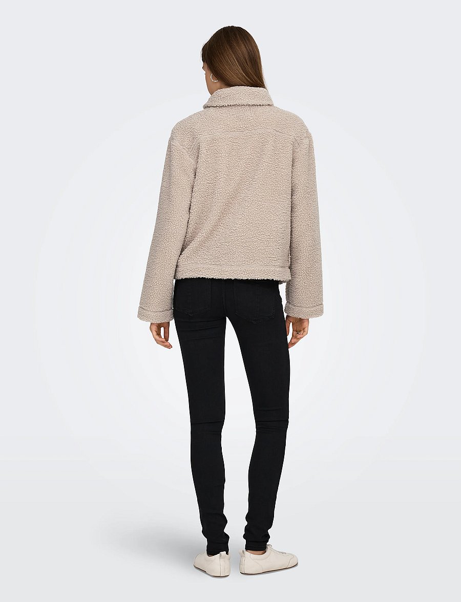 ONLY - ONLMEGAN TEDDY JACKET OTW NOOS - faux fur - satellite - 3