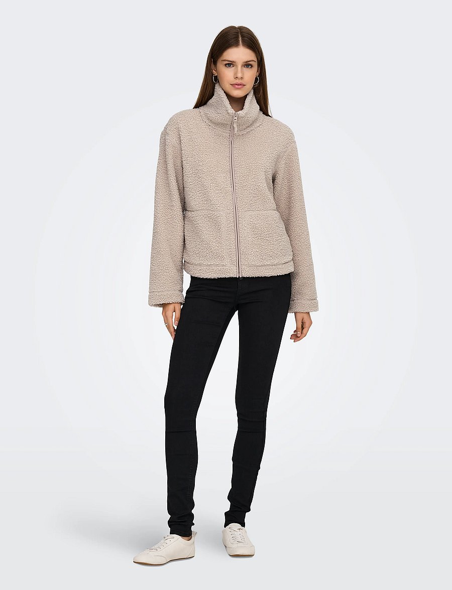ONLY - ONLMEGAN TEDDY JACKET OTW NOOS - faux fur - satellite - 4