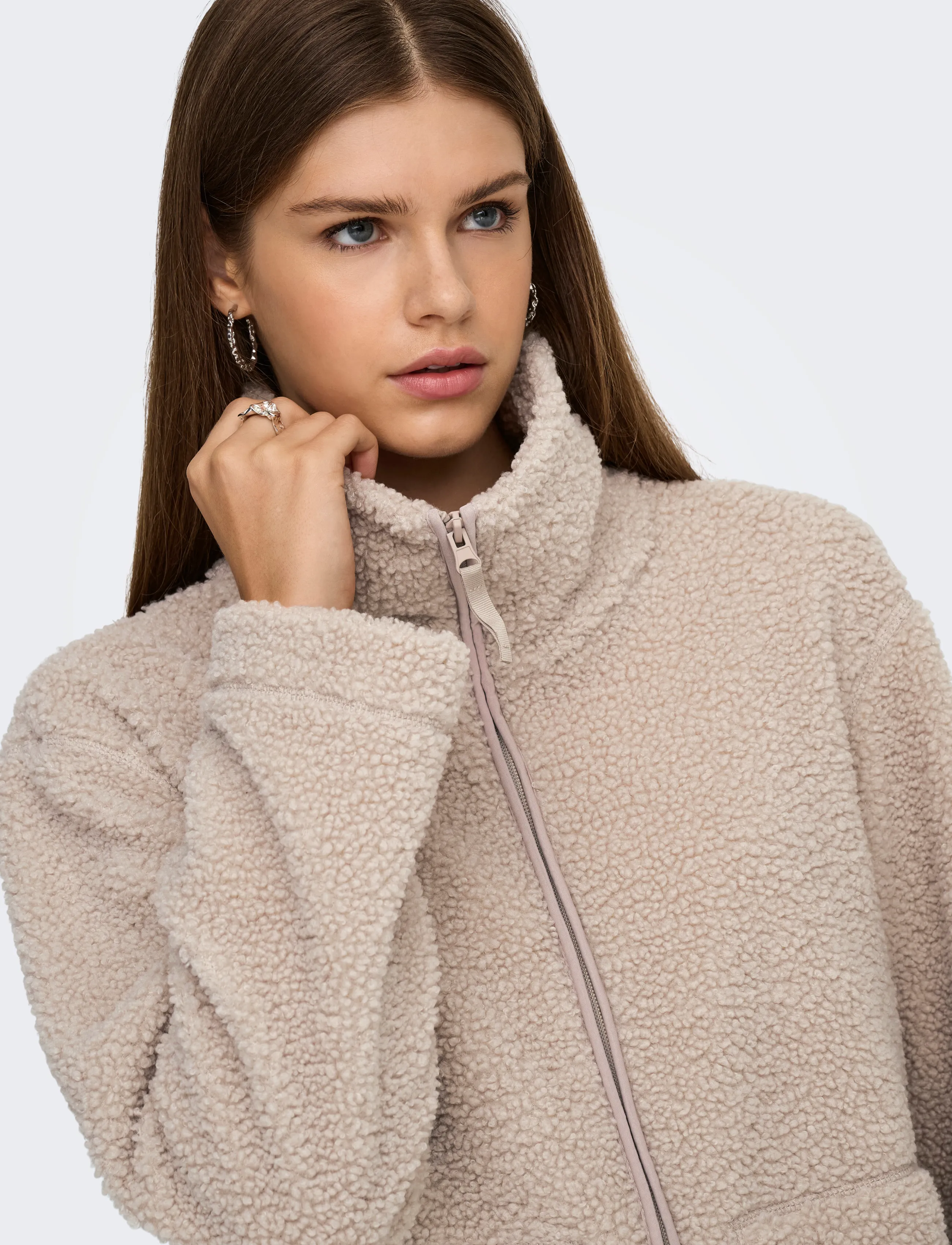 ONLY - ONLMEGAN TEDDY JACKET OTW NOOS - faux fur - satellite - 5