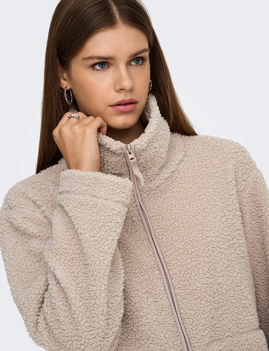 ONLY - ONLMEGAN TEDDY JACKET OTW NOOS - faux fur - satellite - 5