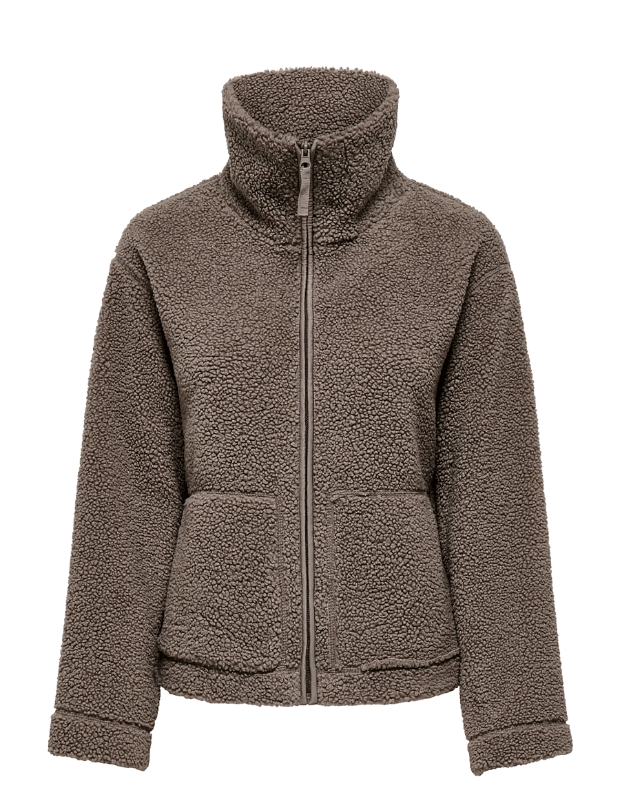 ONLY - ONLMEGAN TEDDY JACKET OTW NOOS - faux fur jakker - walnut - 1