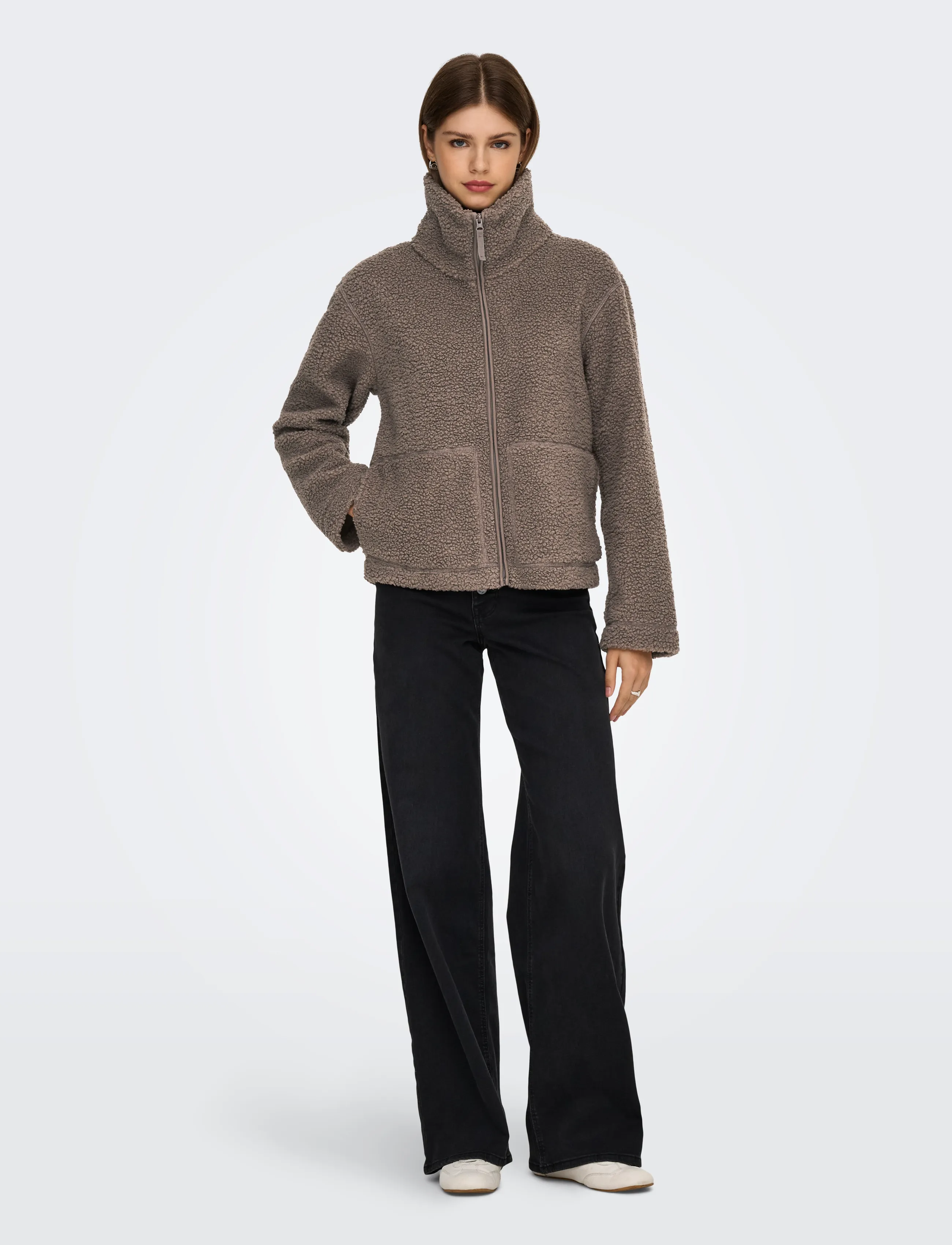 ONLY - ONLMEGAN TEDDY JACKET OTW NOOS - faux fur jakker - walnut - 4