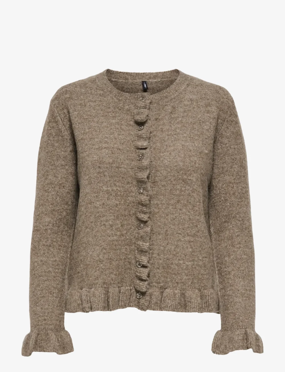 ONLY - ONLRIMA LIFE LS FRIL BUTTO CARDI CS KNT - kardiganai - walnut - 1