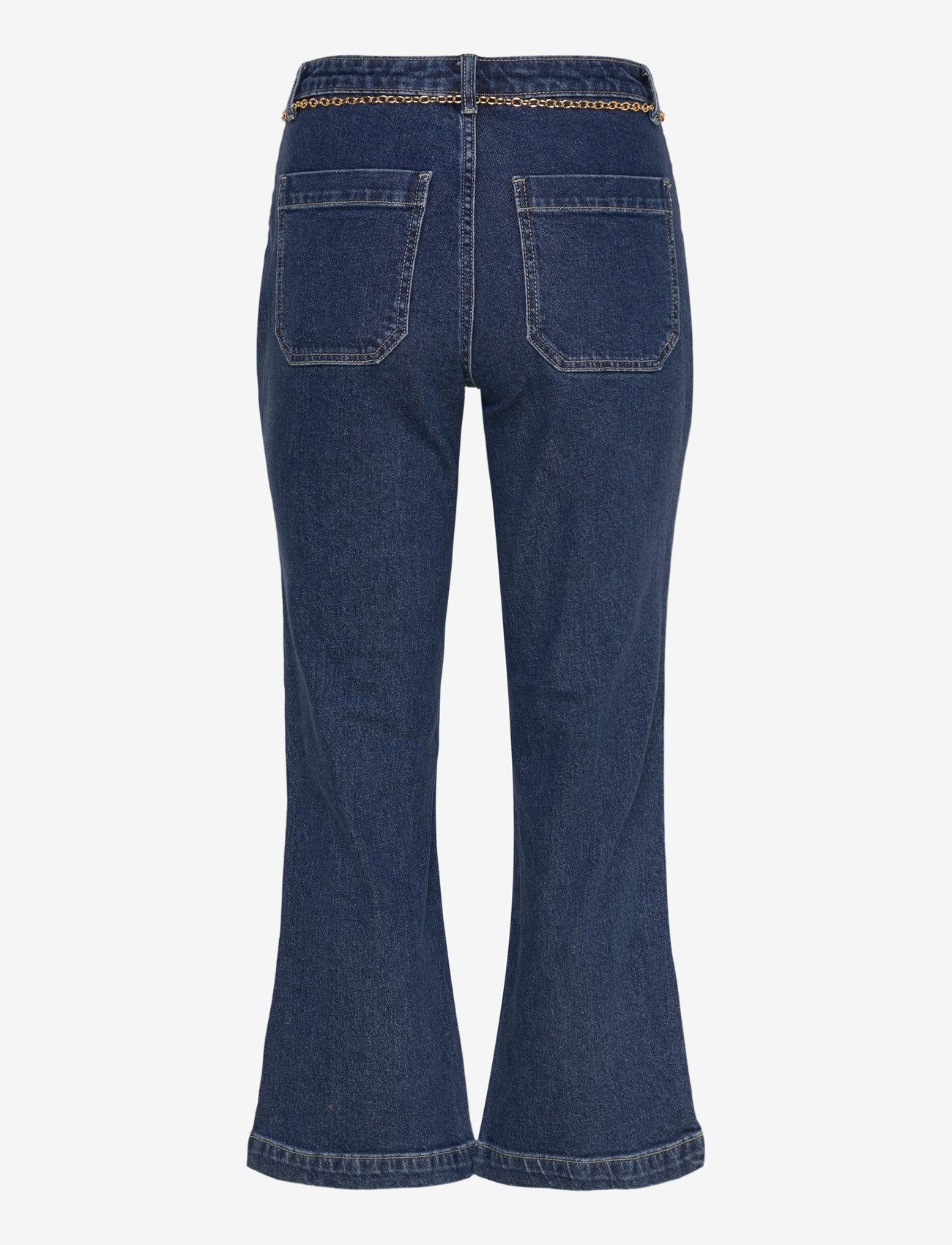ONLY - ONLEMILY HW CROP FLARE BELT DNM MAE - Útvíðar gallabuxur - medium blue denim - 2