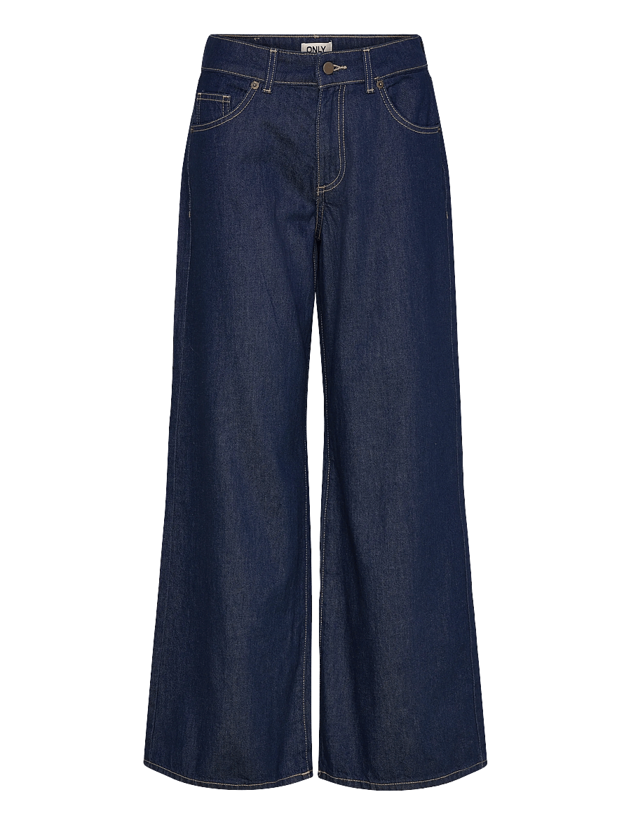 ONLY - ONLSADIE REG WIDE DNM GEN - hosen mit weitem bein - medium blue denim - 1