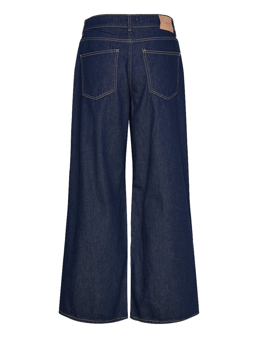 ONLY - ONLSADIE REG WIDE DNM GEN - hosen mit weitem bein - medium blue denim - 2