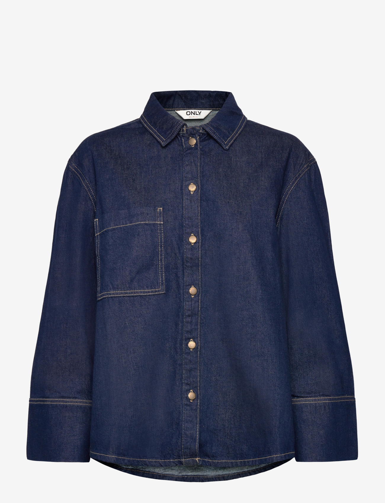 ONLY - ONLSADIE LS OVS DNM SHIRT GEN - denimskjorter - medium blue denim - 0