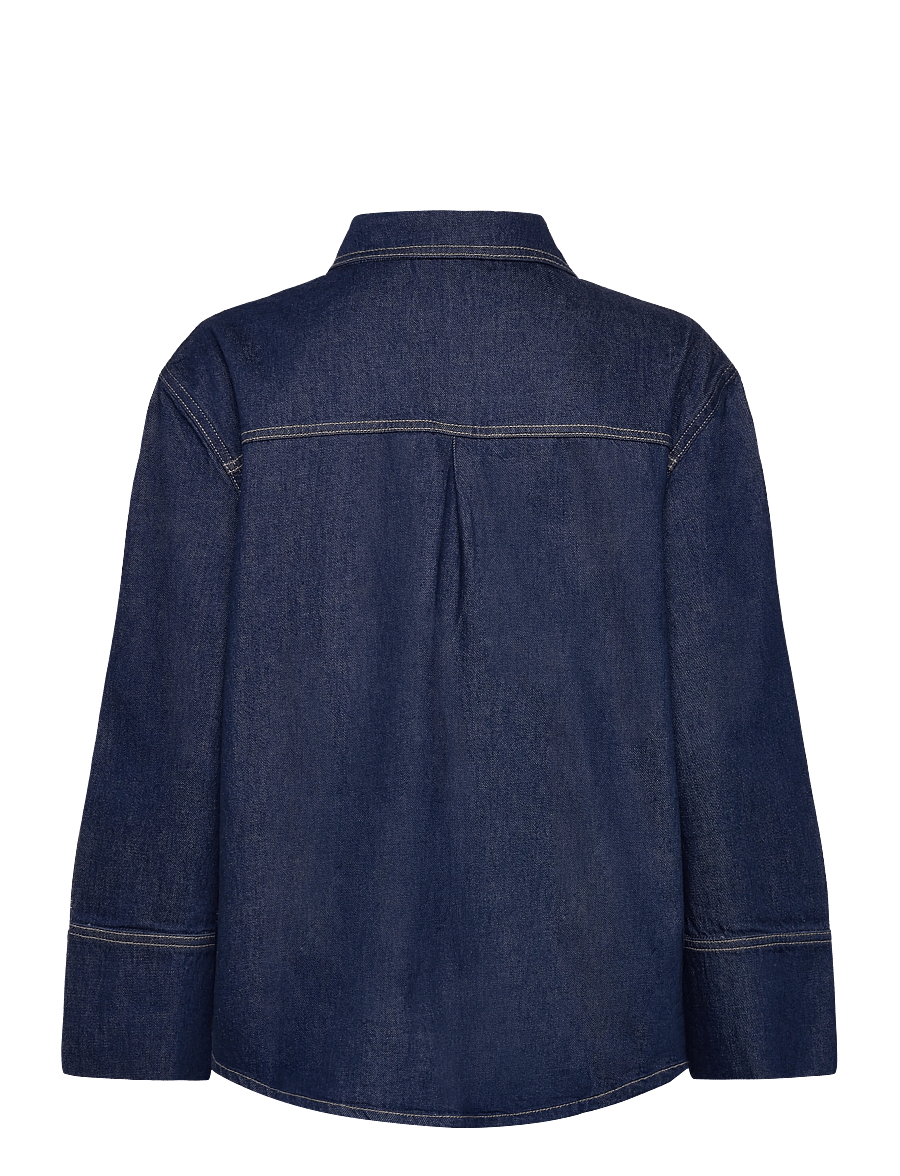 ONLY - ONLSADIE LS OVS DNM SHIRT GEN - jeanshemden - medium blue denim - 1