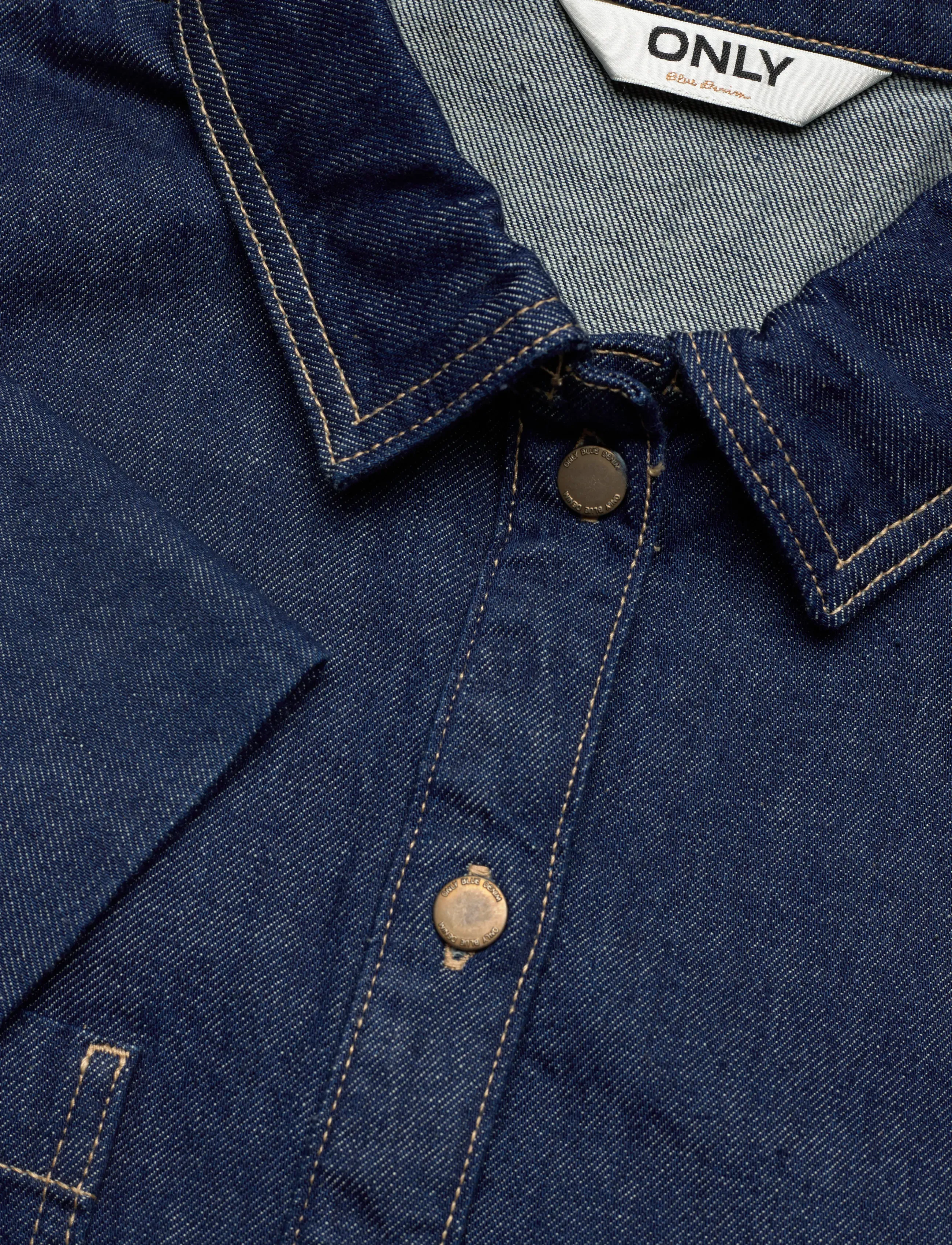 ONLY - ONLSADIE LS OVS DNM SHIRT GEN - denimskjorter - medium blue denim - 2