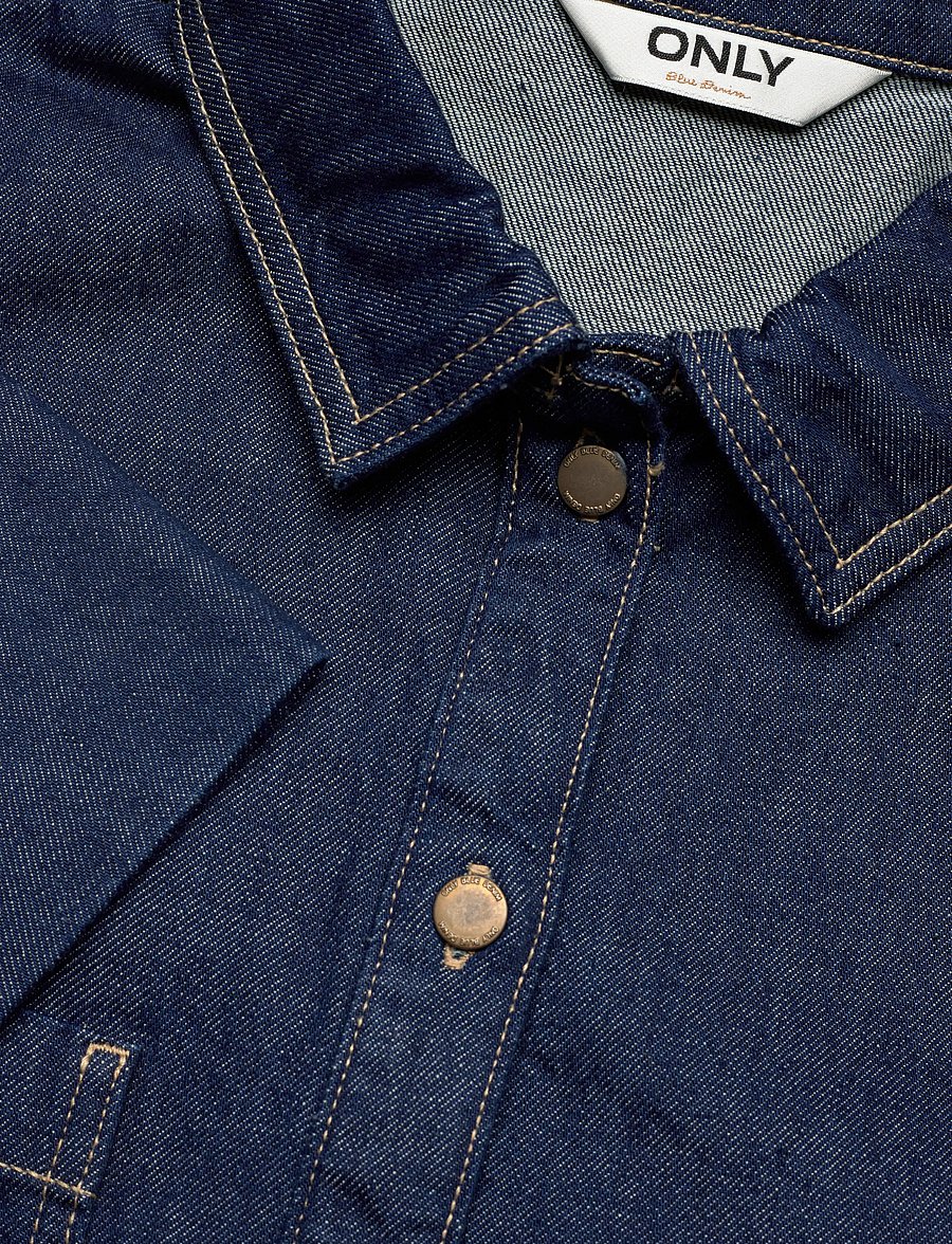 ONLY - ONLSADIE LS OVS DNM SHIRT GEN - jeanshemden - medium blue denim - 2
