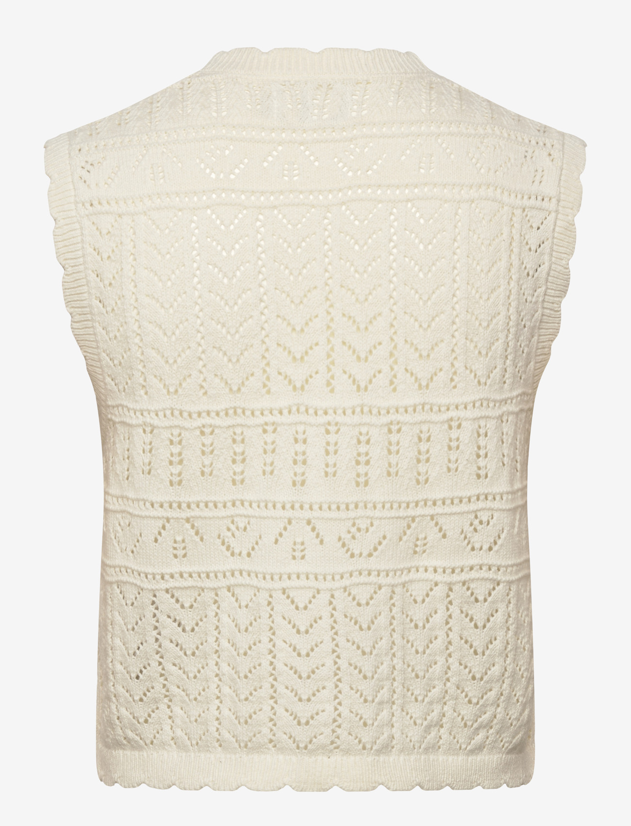 ONLY - ONLIRINA V-NECK BUTTON VEST KNT NOOS - strikveste - cloud dancer - 2
