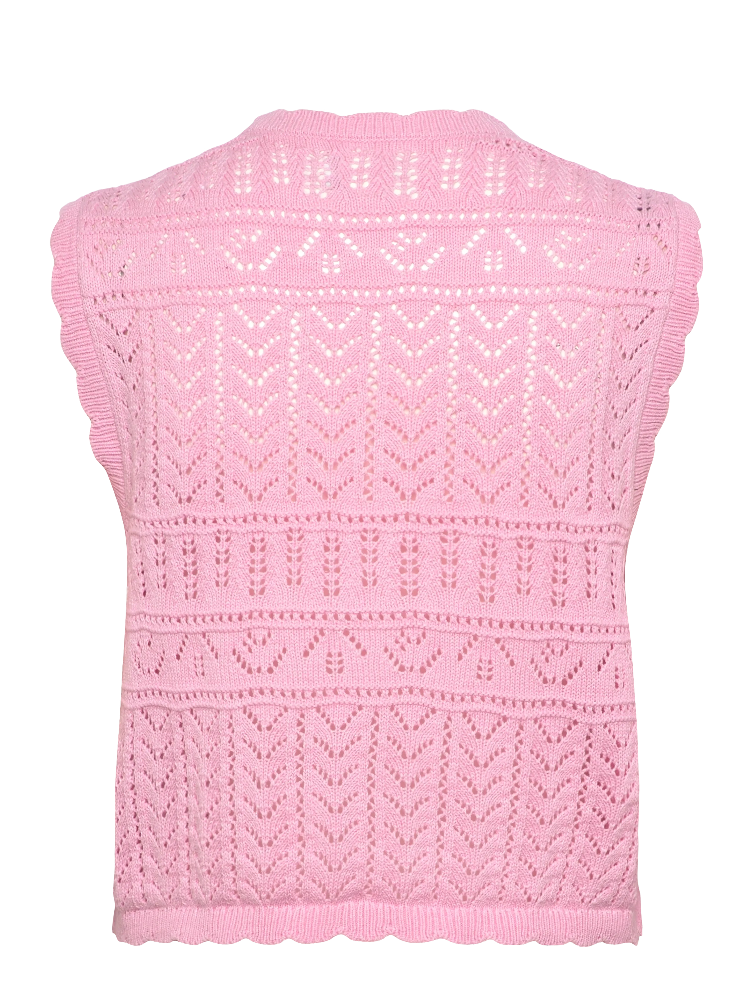 ONLY - ONLIRINA V-NECK BUTTON VEST KNT NOOS - knitted vests - prism pink - 2