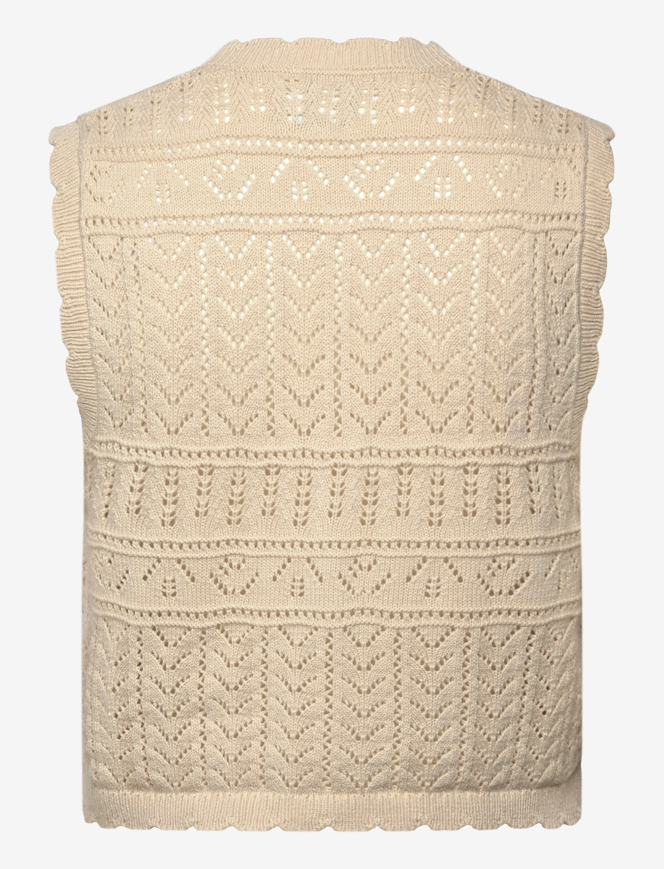 ONLY - ONLIRINA V-NECK BUTTON VEST KNT NOOS - strikveste - pumice stone - 2