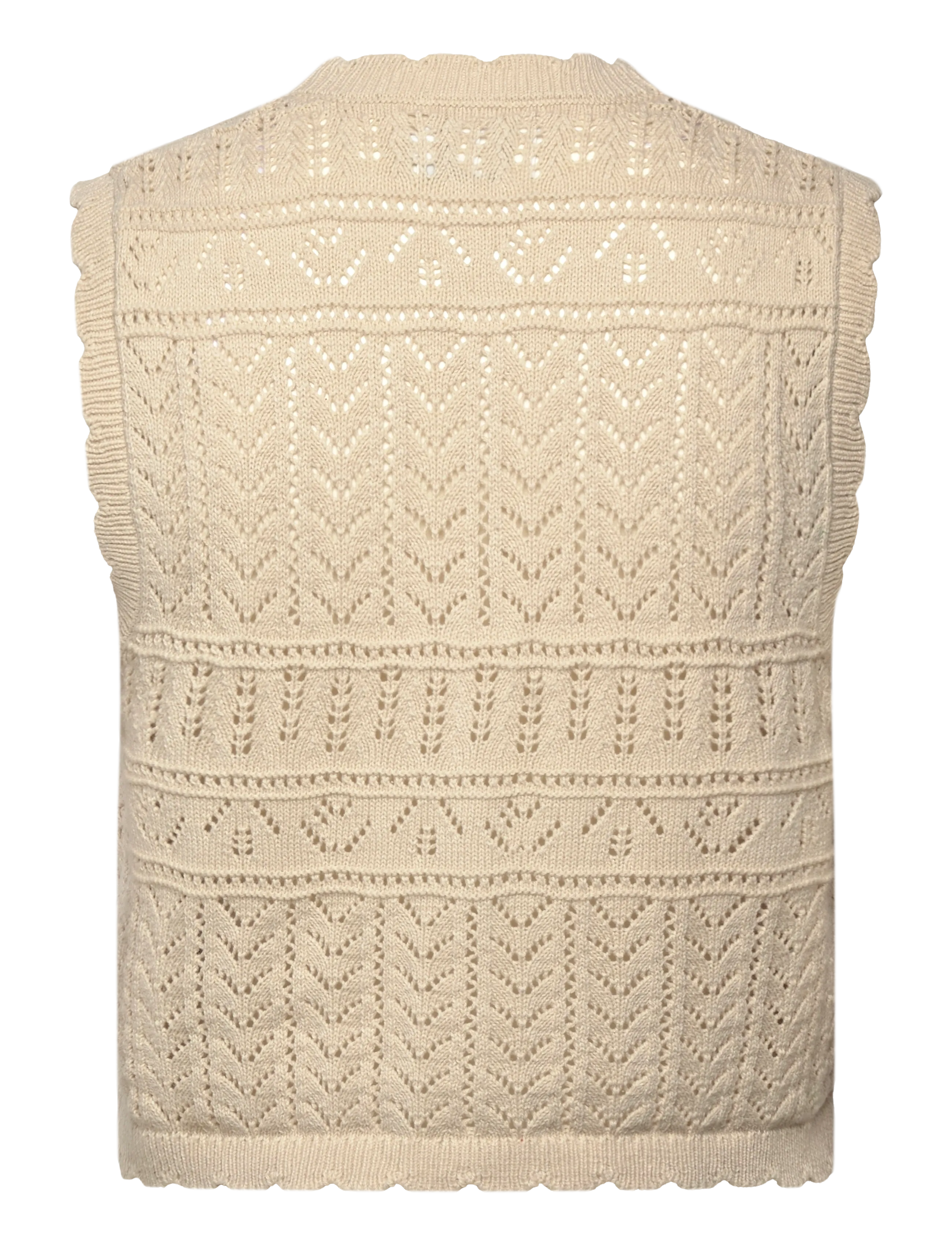 ONLY - ONLIRINA V-NECK BUTTON VEST KNT NOOS - knitted vests - pumice stone - 2