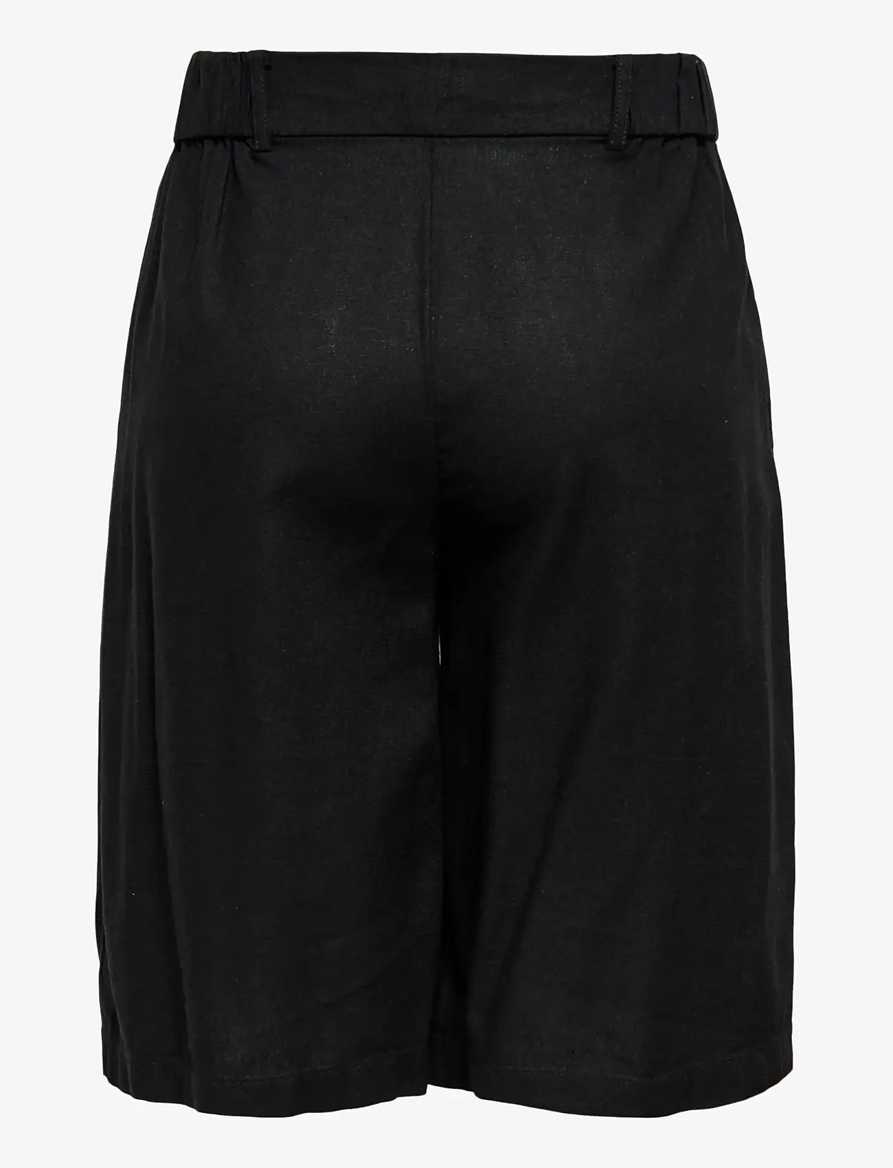 ONLY - ONLGOA HW LINEN BL LONG SHORTS CC TLR - linen shorts - black - 2