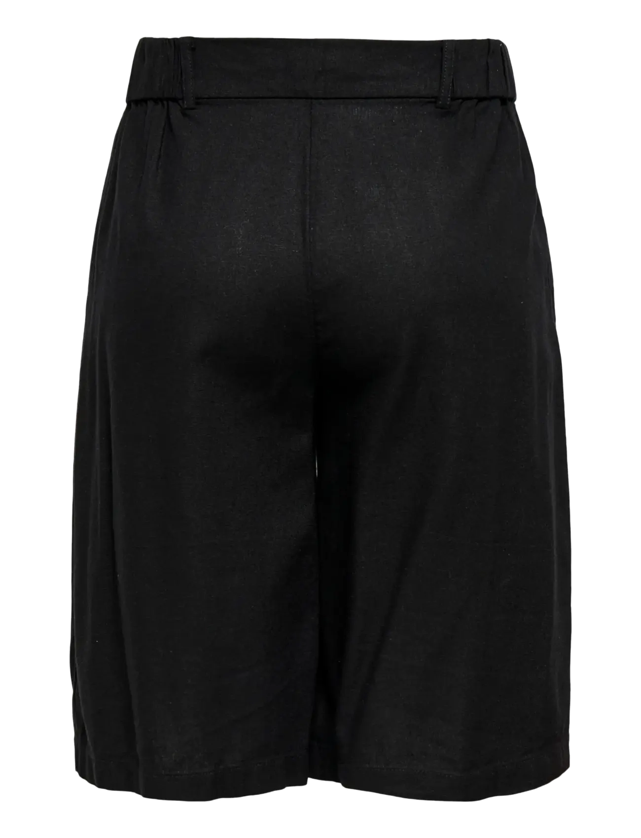ONLY - ONLGOA HW LINEN BL LONG SHORTS CC TLR - leinen-shorts - black - 2