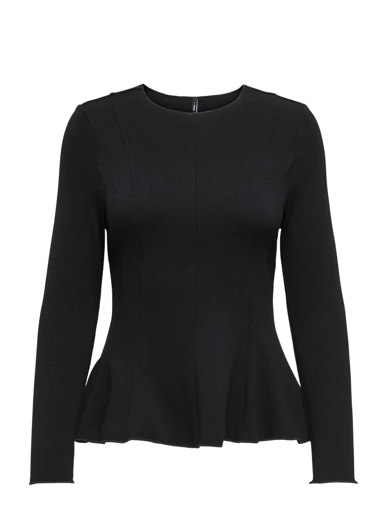 ONLY ONLKENYA L/S PEPLUM TOP JRS - T-Shirts & Tops - BLACK / black