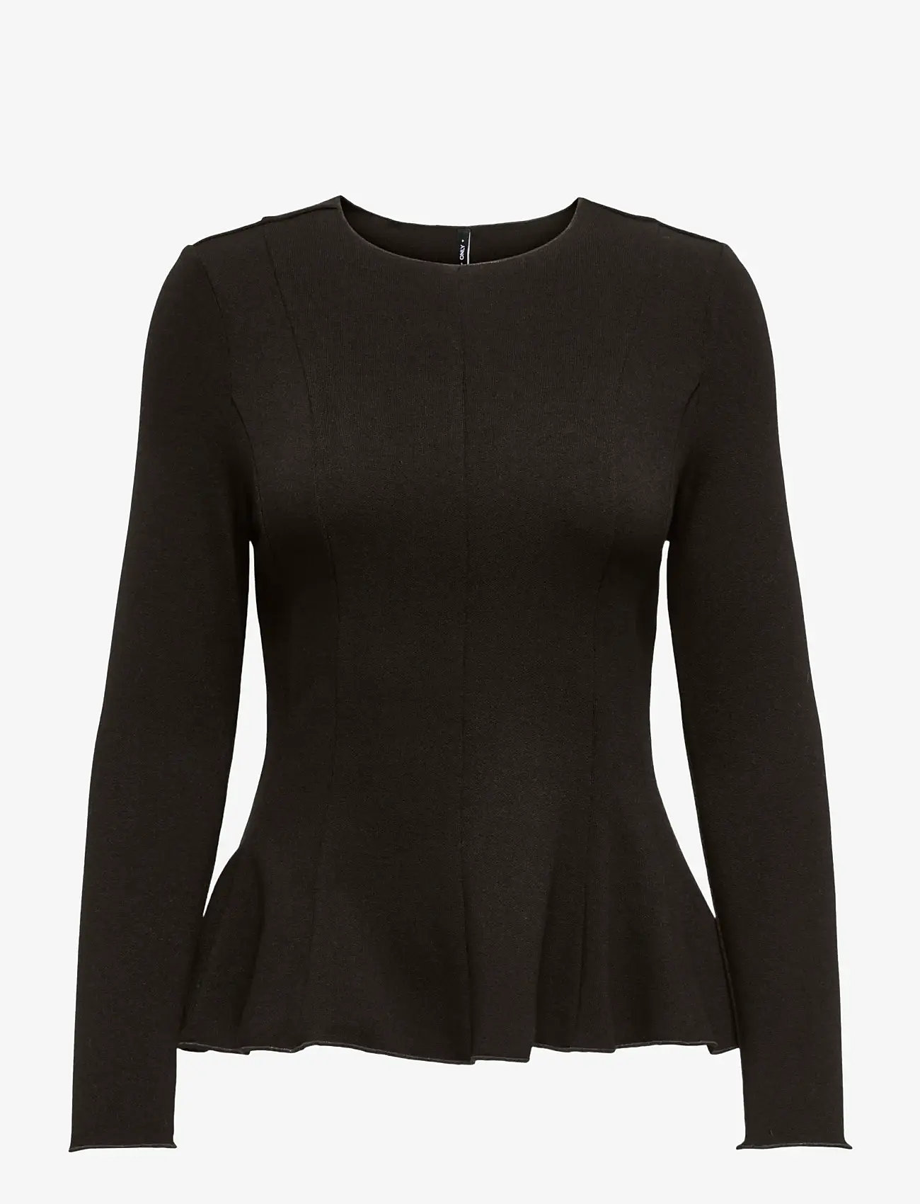 ONLY - ONLKENYA L/S PEPLUM TOP JRS - pikkade varrukatega alussärgid - chocolate torte - 1