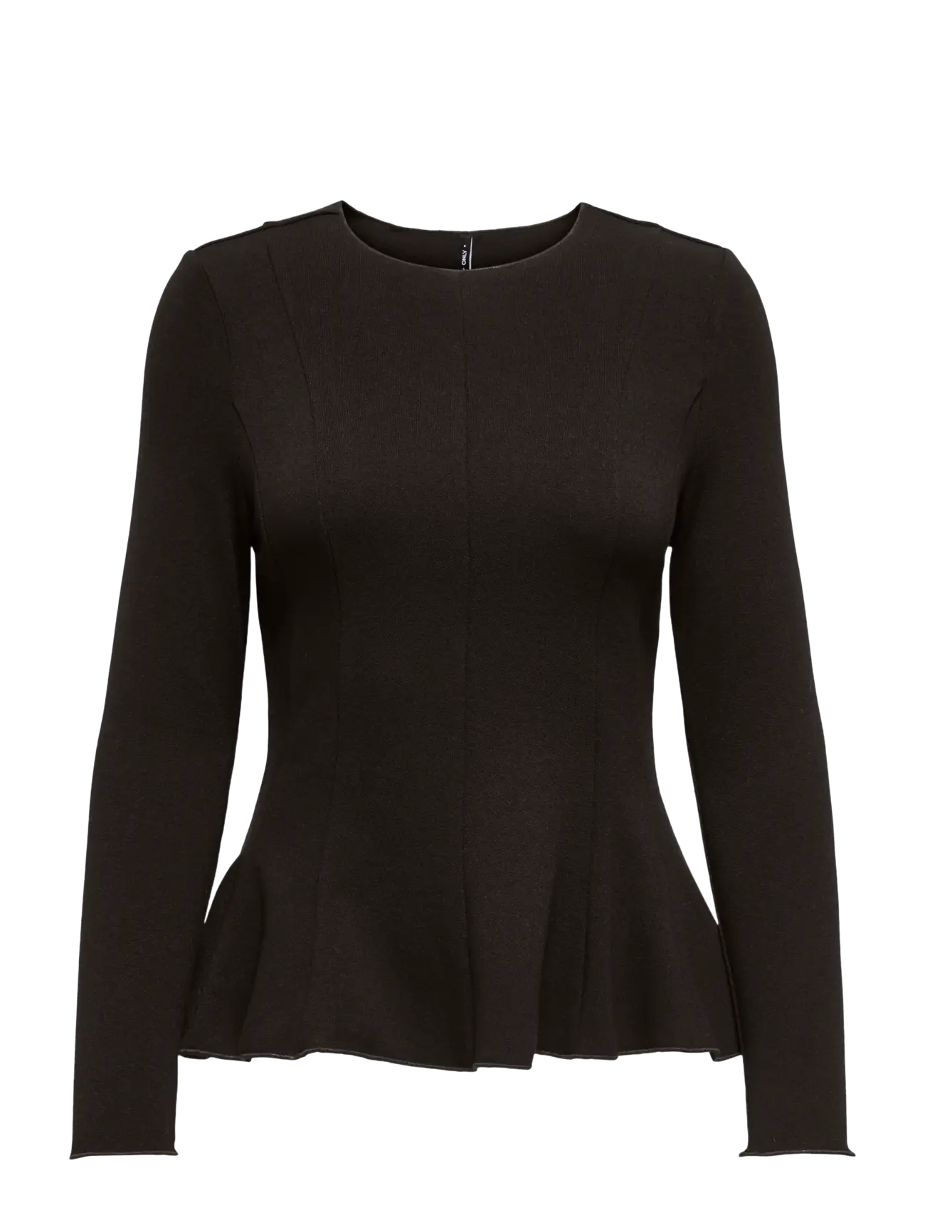 ONLY ONLKENYA L/S PEPLUM TOP JRS - T-Shirts & Tops - CHOCOLATE TORTE / brown